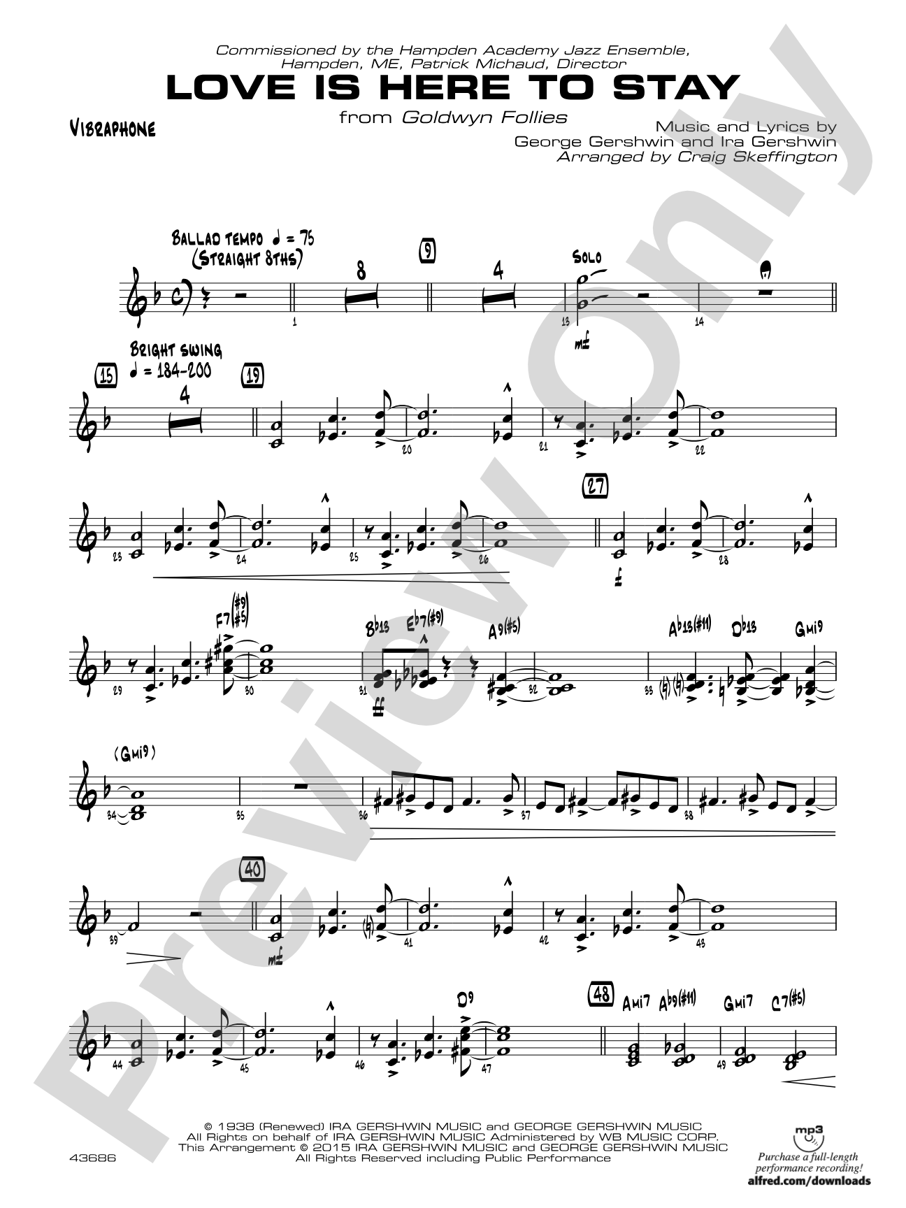 Love Is Here to Stay: Vibraphone