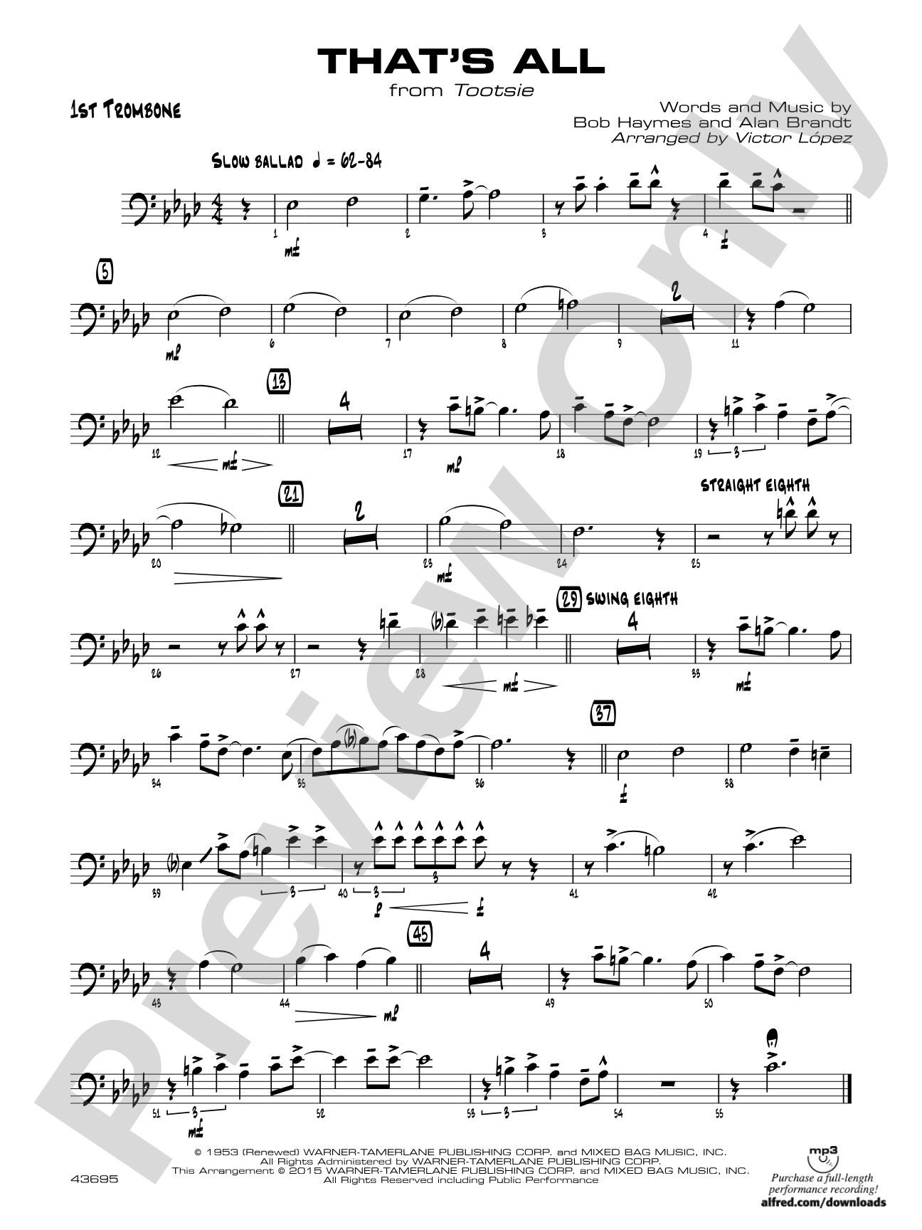 That's All: 1st Trombone