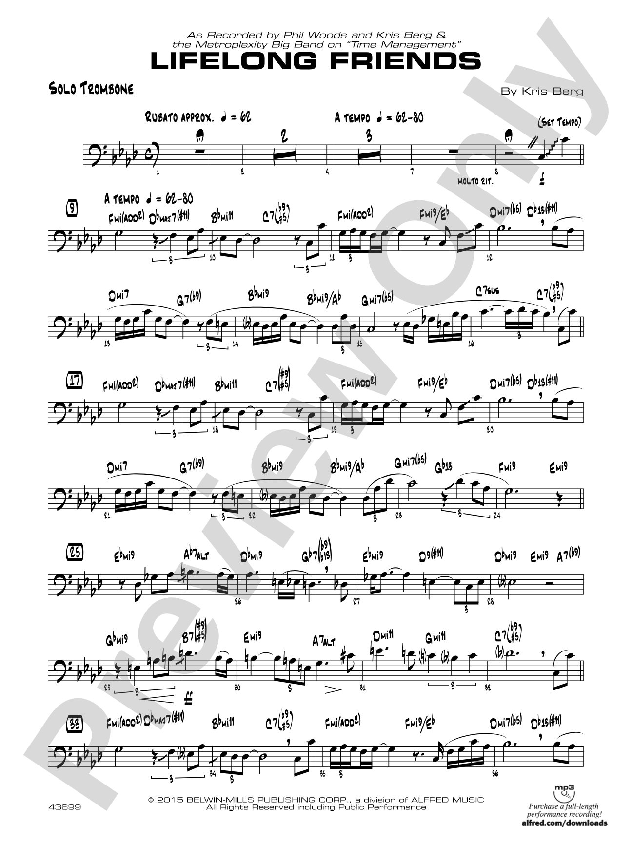 Lifelong Friends: Solo Trombone