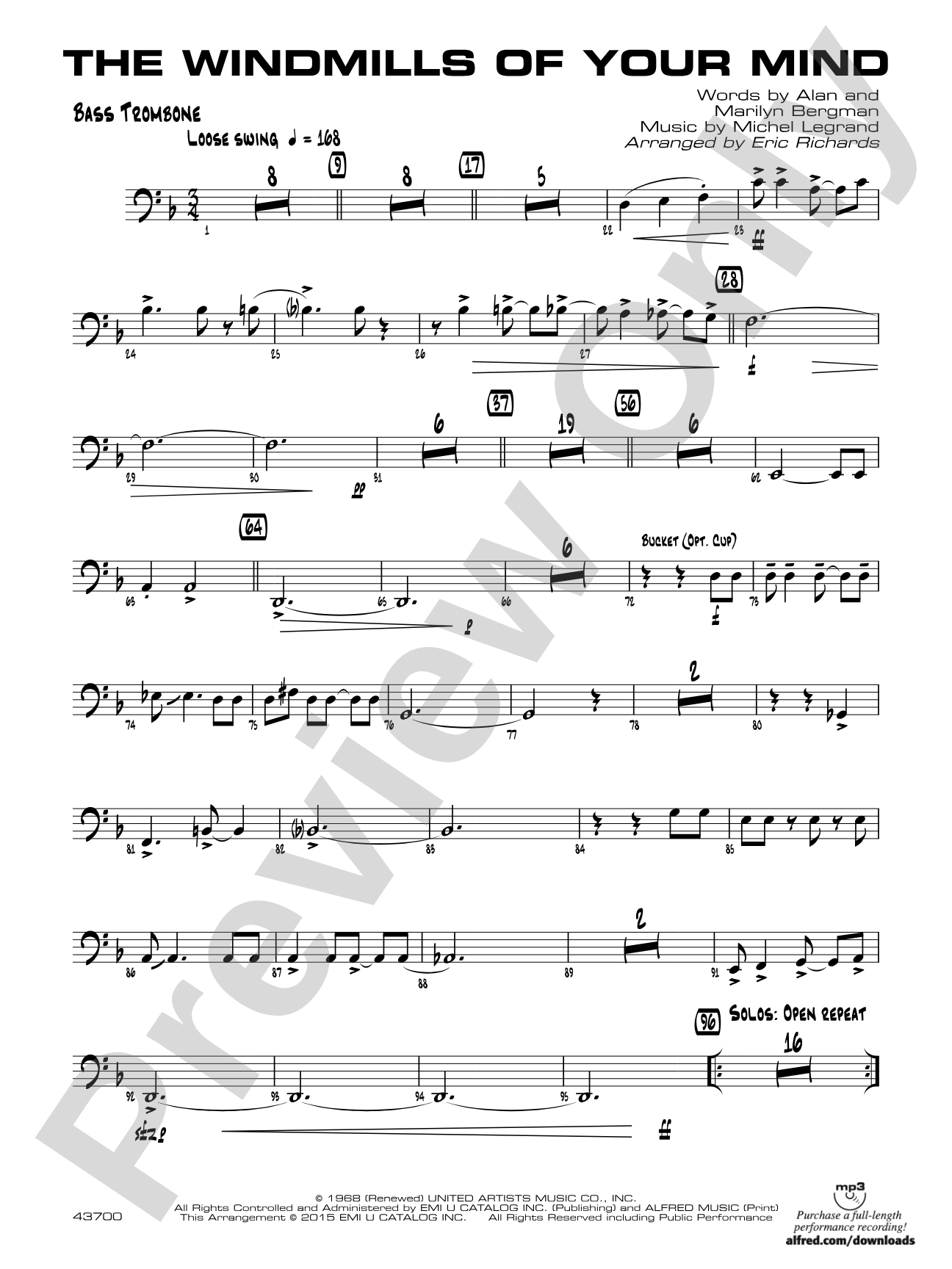 The Windmills of Your Mind: Bass Trombone