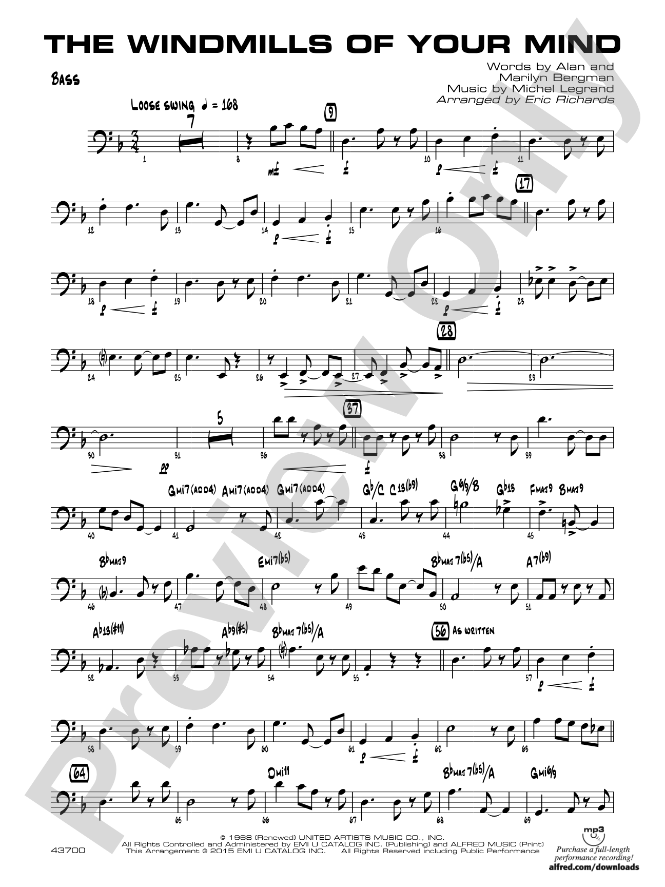 The Windmills of Your Mind: String Bass