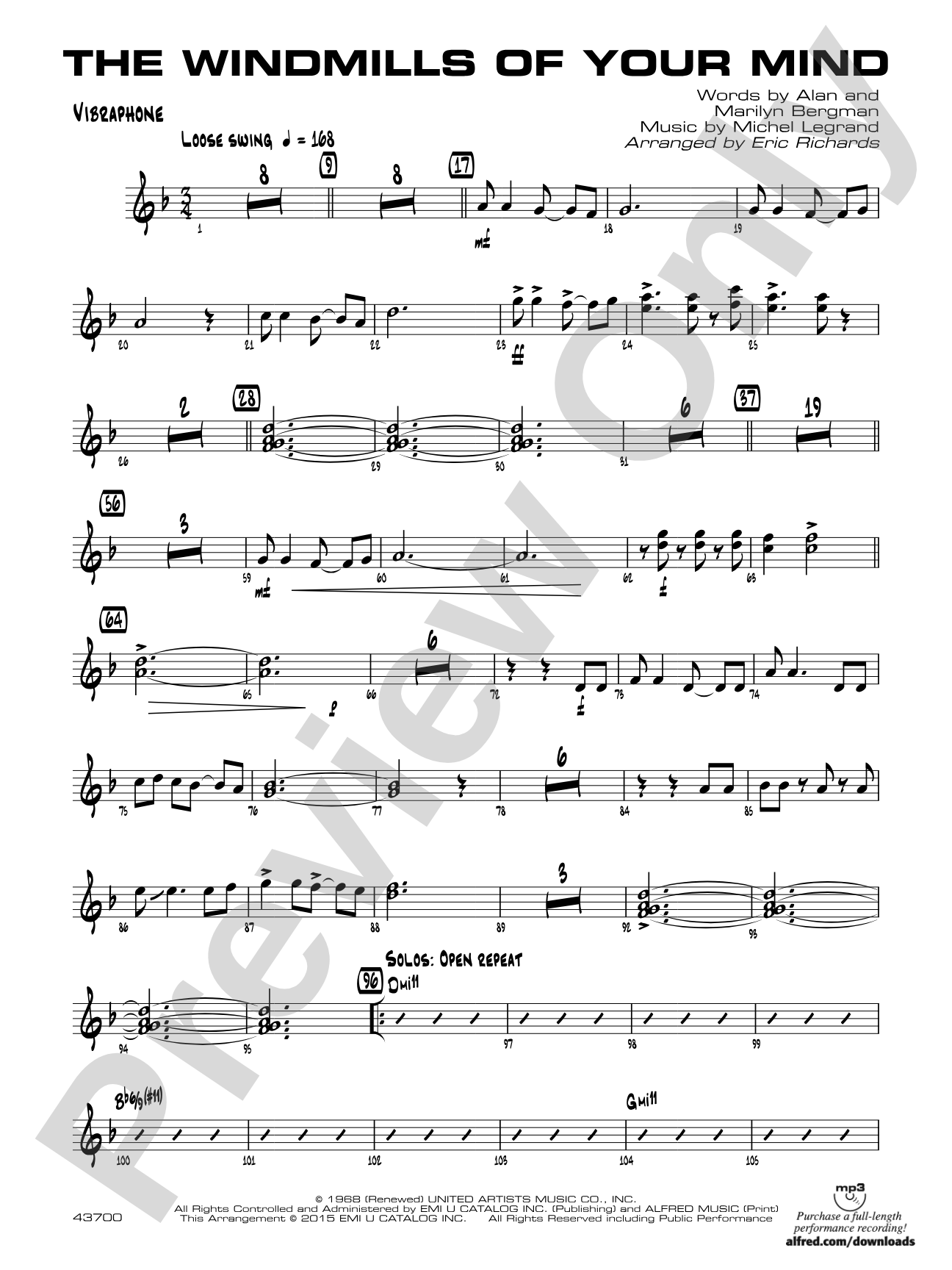 The Windmills of Your Mind: Vibraphone