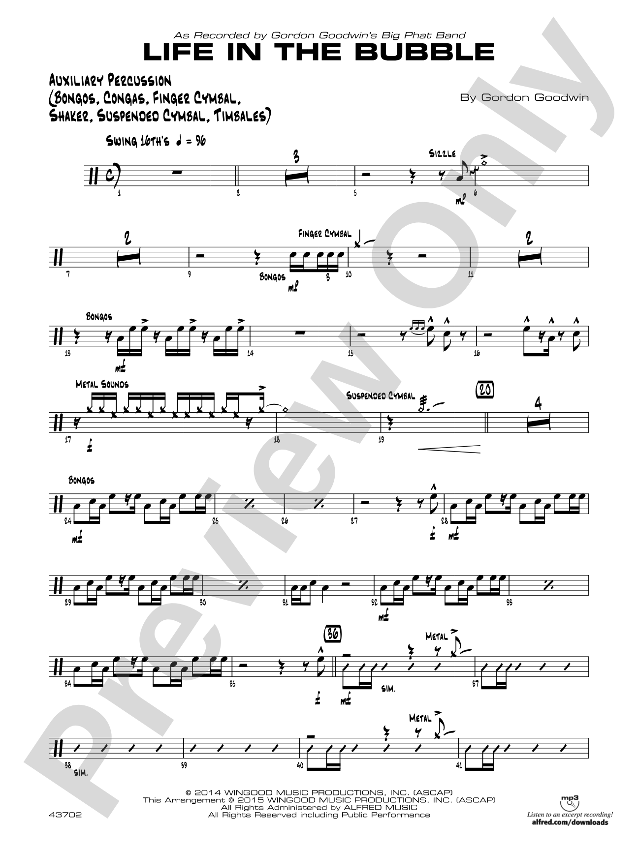 Life in the Bubble: Auxiliary Percussion