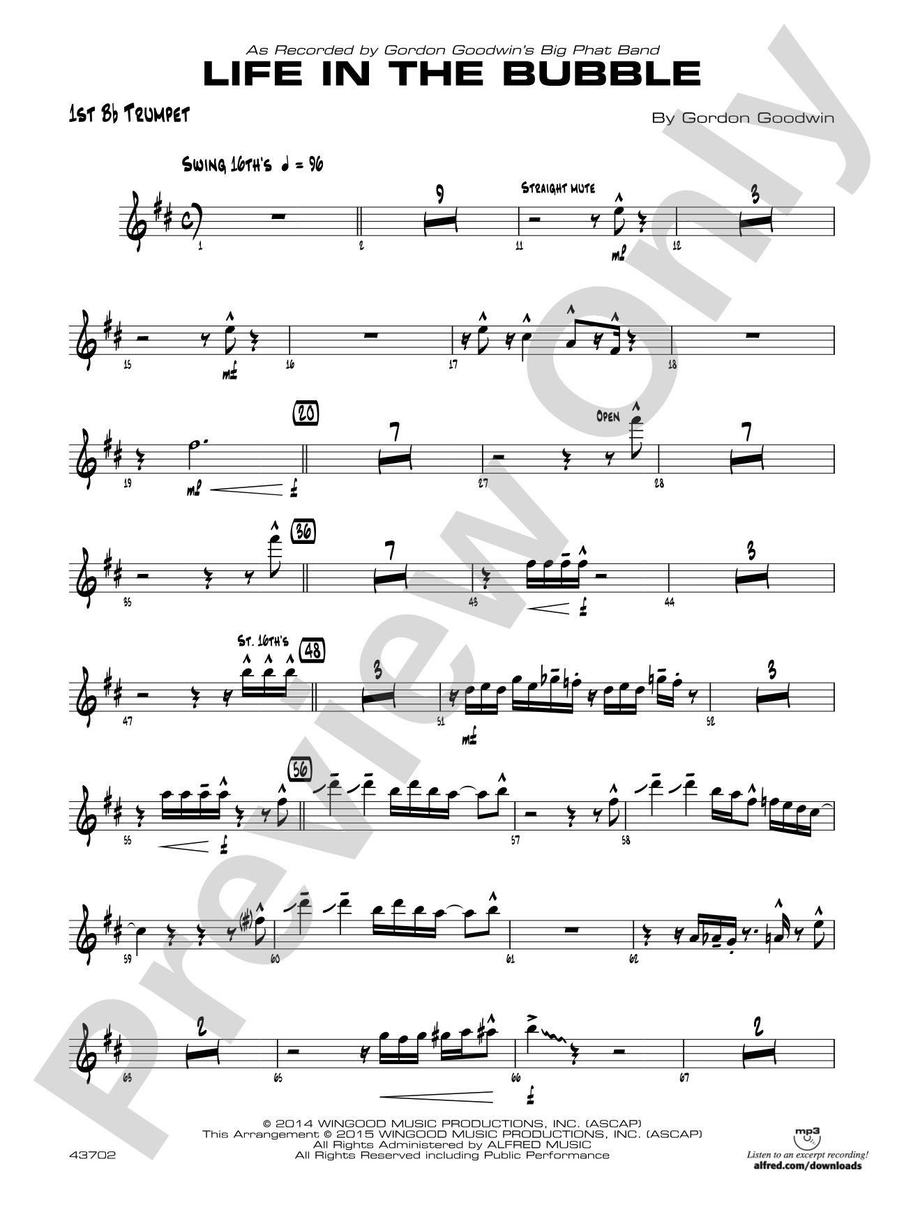 Life in the Bubble: 1st B-flat Trumpet