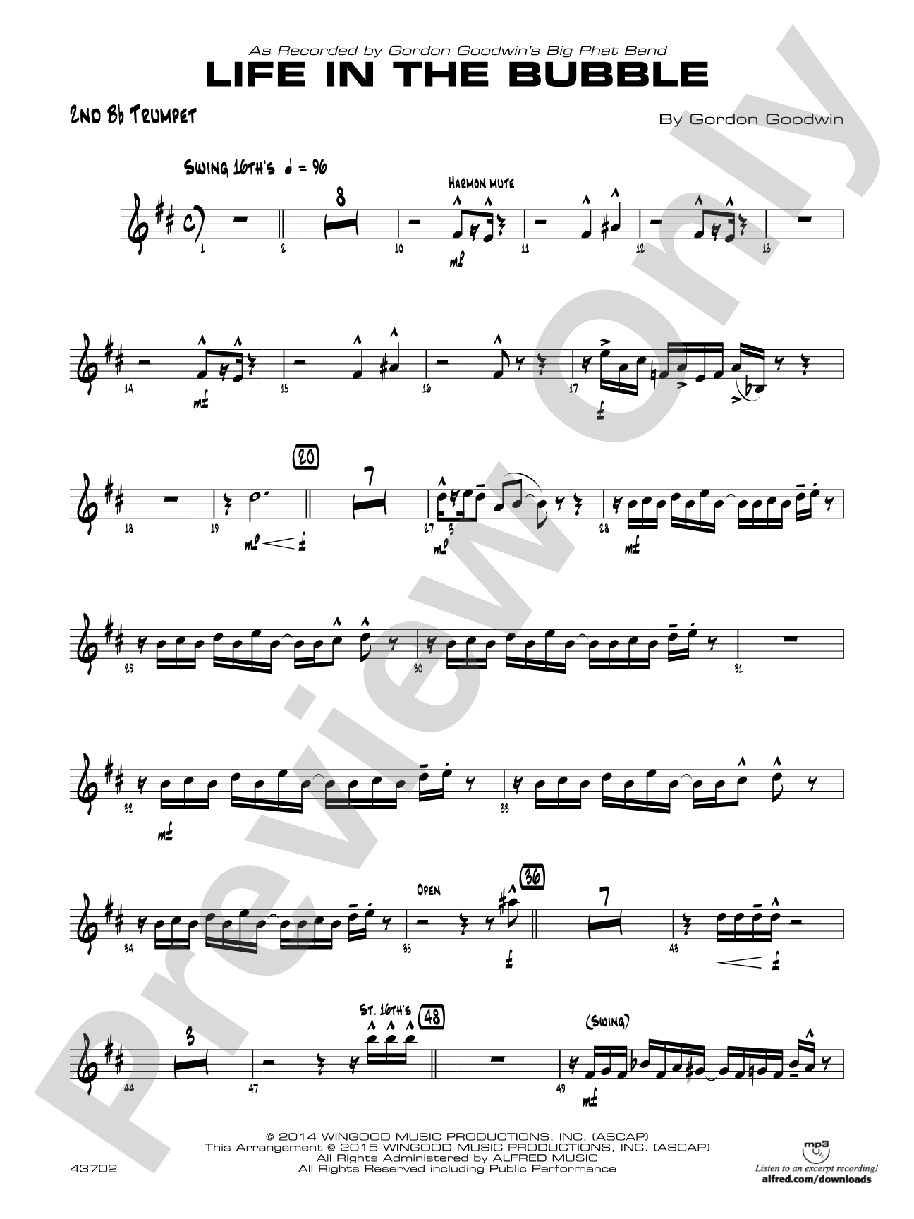 Life in the Bubble: 2nd B-flat Trumpet