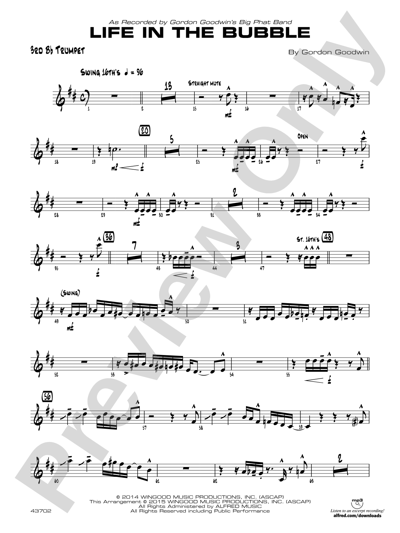 Life in the Bubble: 3rd B-flat Trumpet