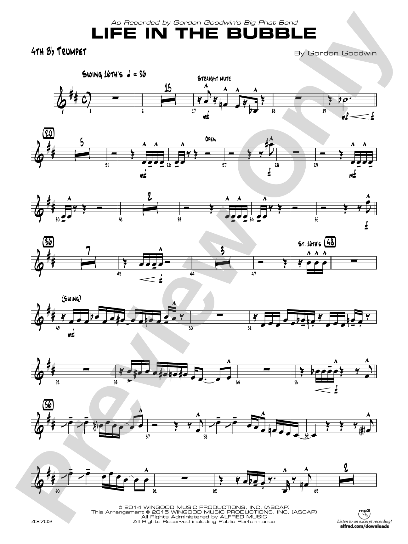 Life in the Bubble: 4th B-flat Trumpet