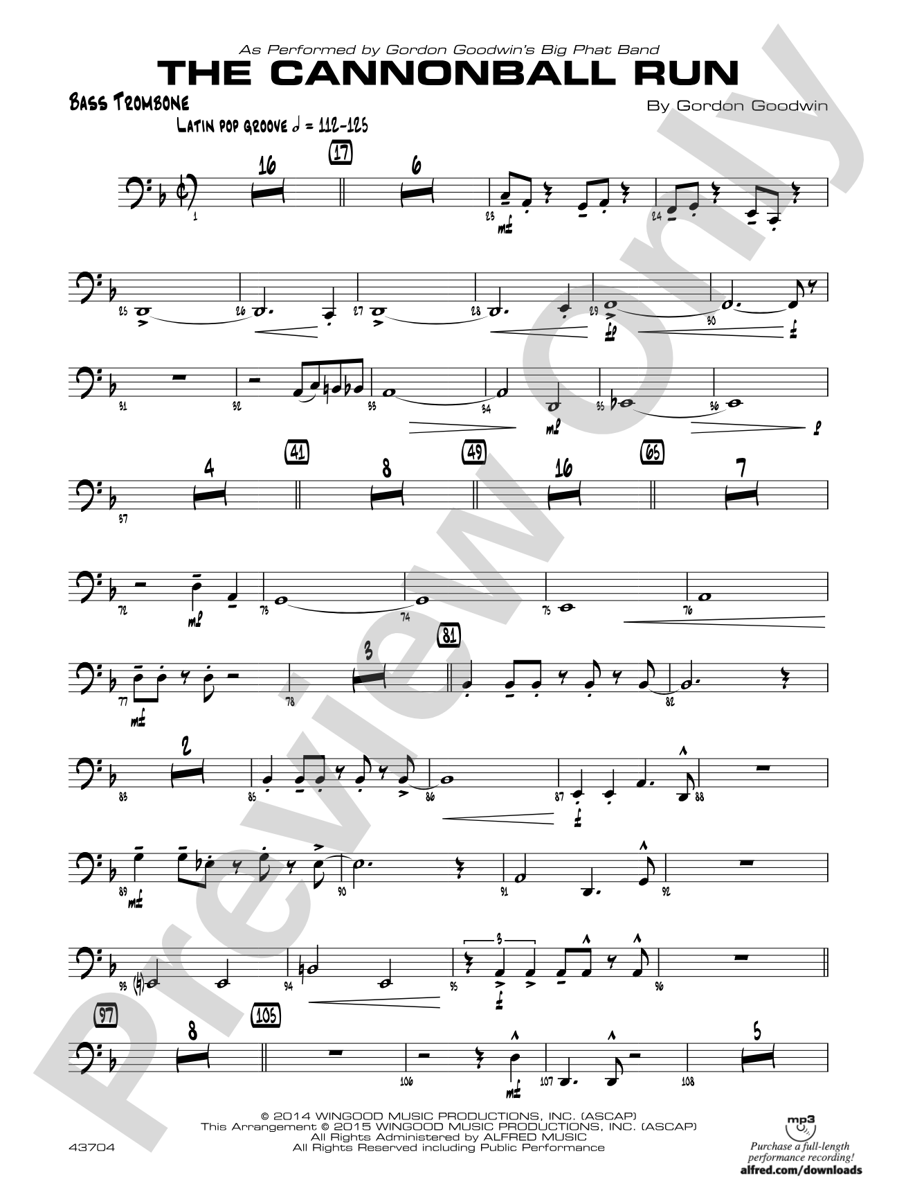 The Cannonball Run: Bass Trombone