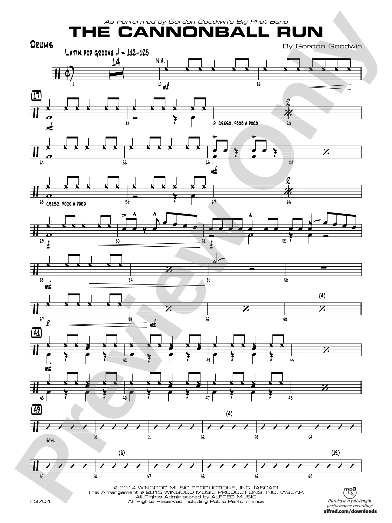 The Cannonball Run: Drums