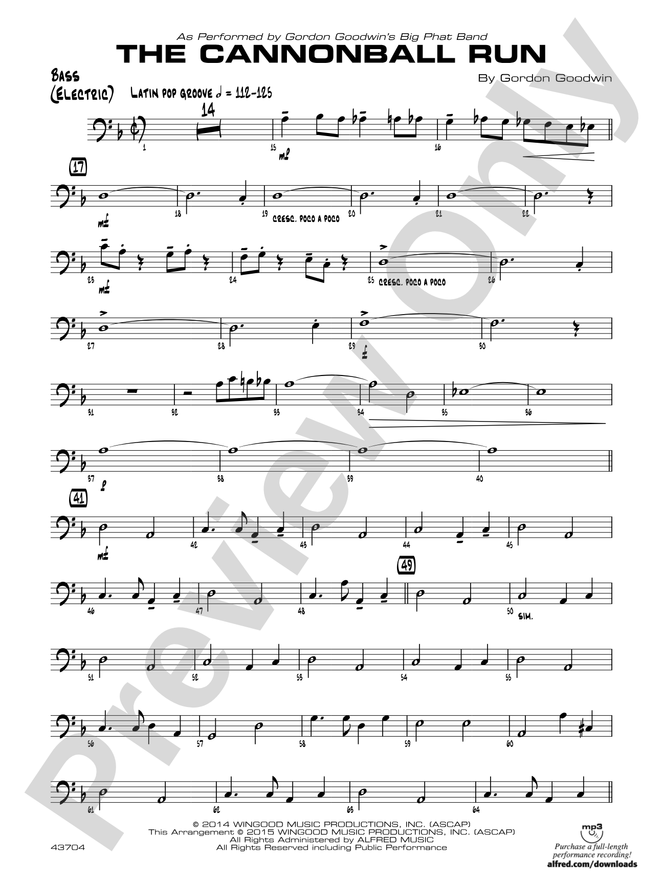 The Cannonball Run: String Bass