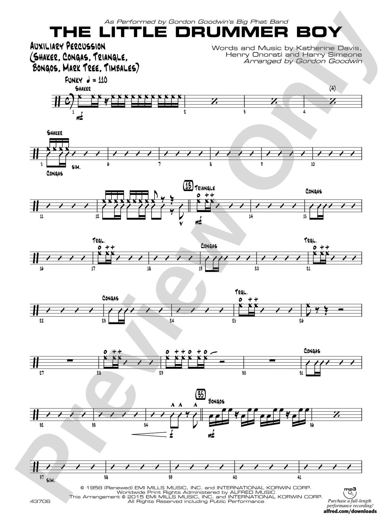 The Little Drummer Boy: Auxiliary Percussion