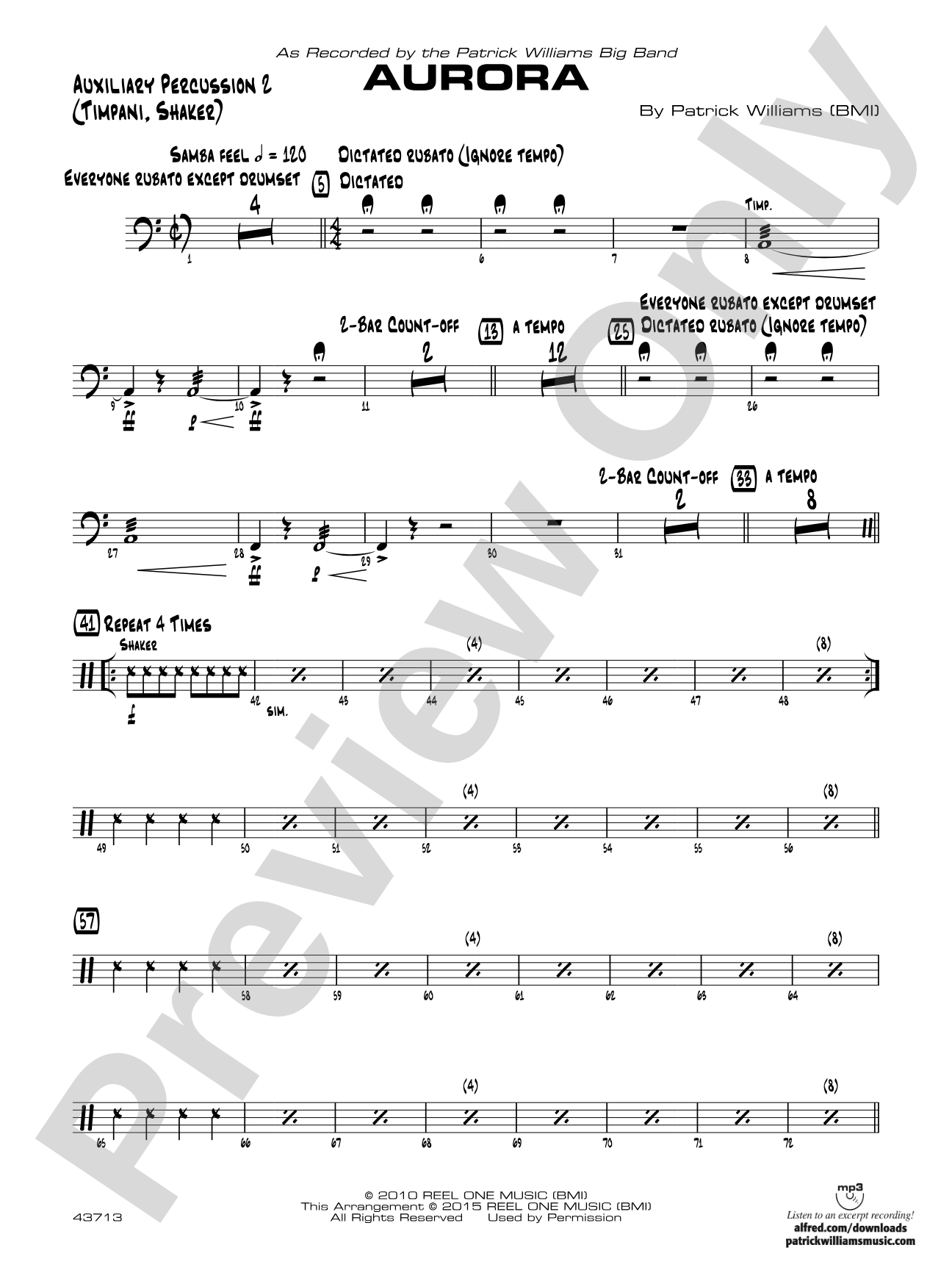 Aurora: Auxiliary Percussion 2