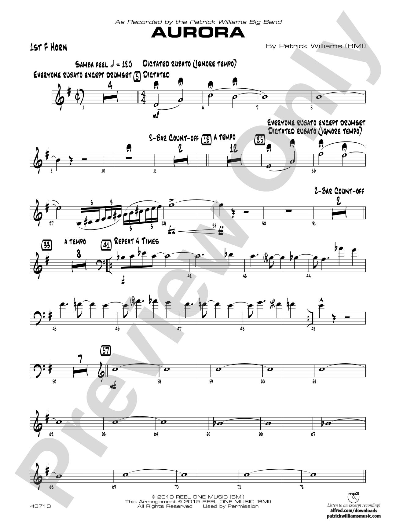 Aurora: 1st F Horn