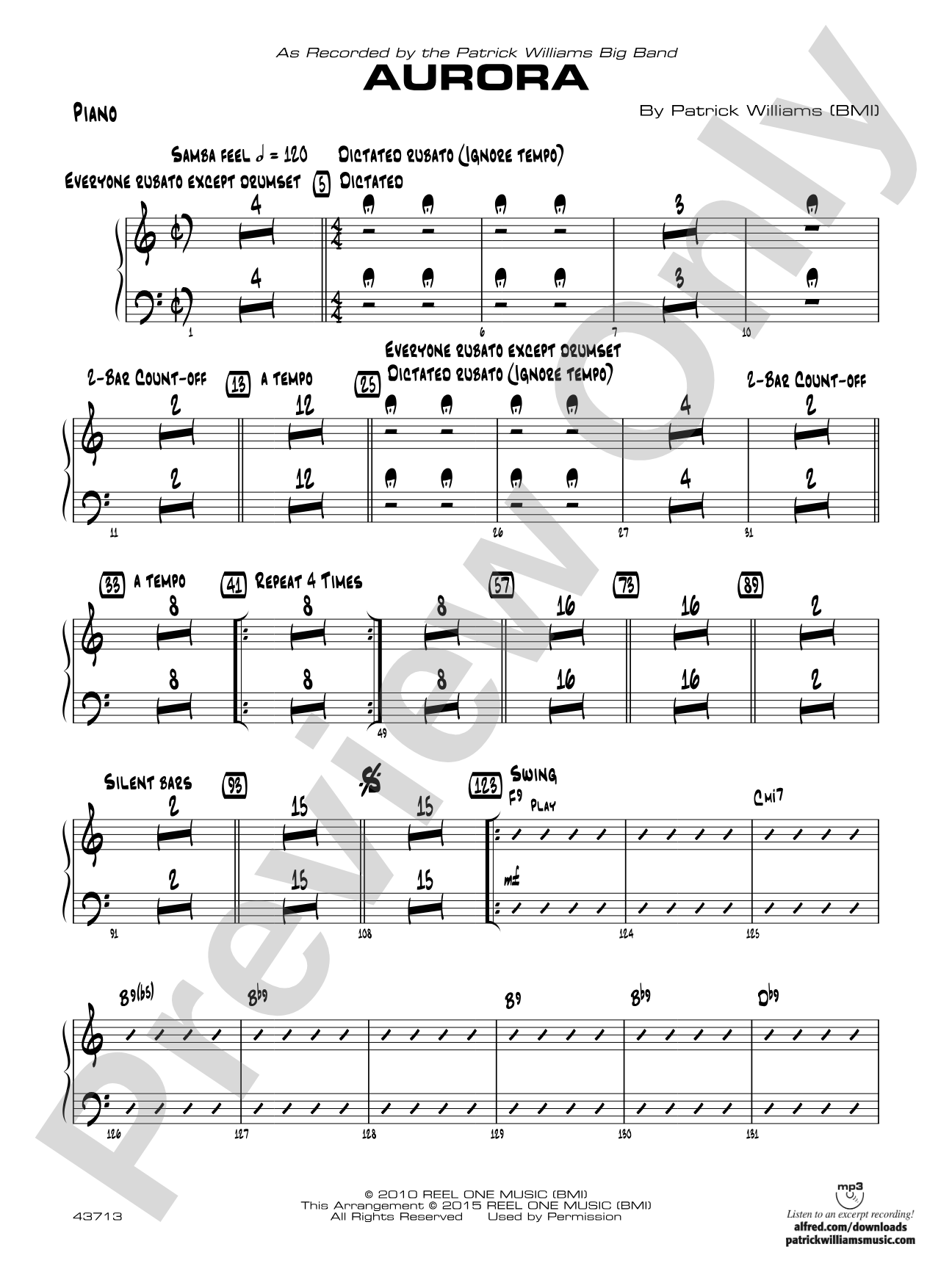 Aurora: Piano Accompaniment