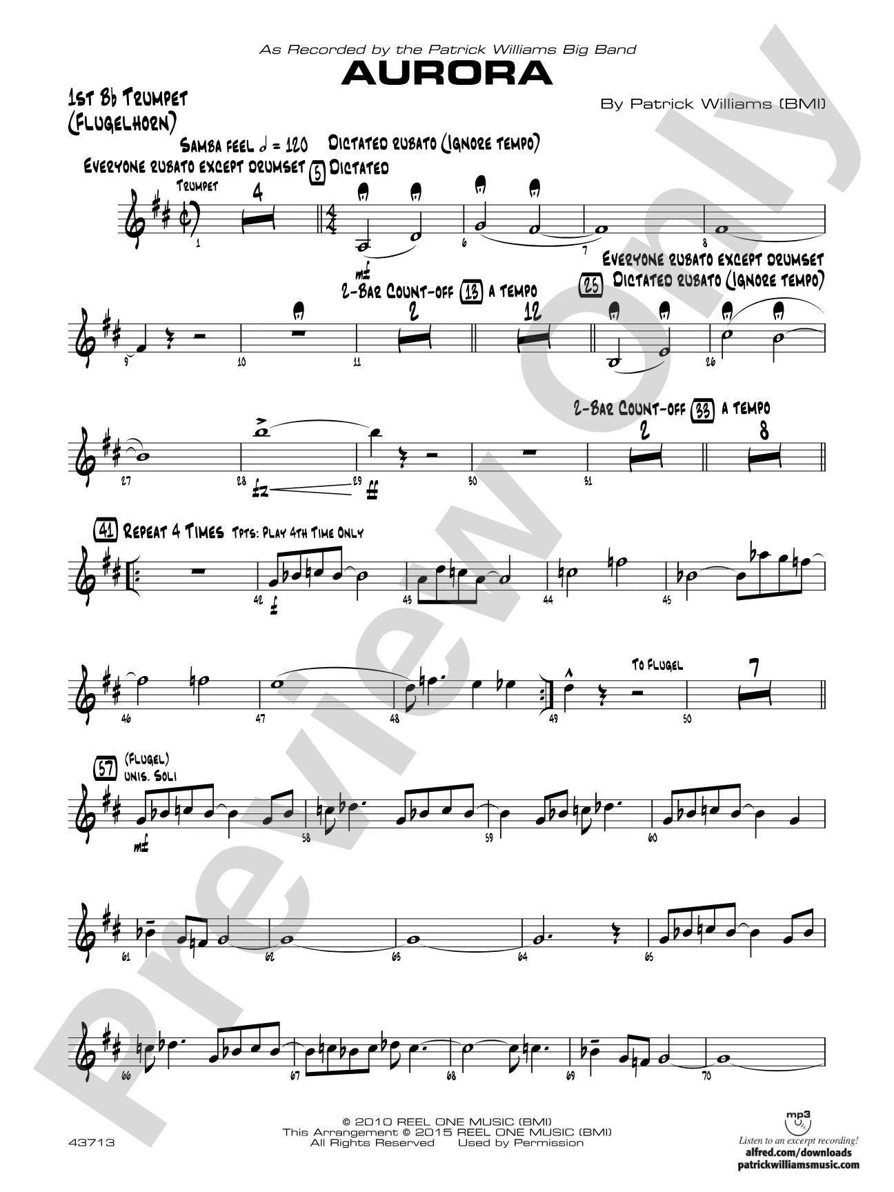 Aurora: 1st B-flat Trumpet