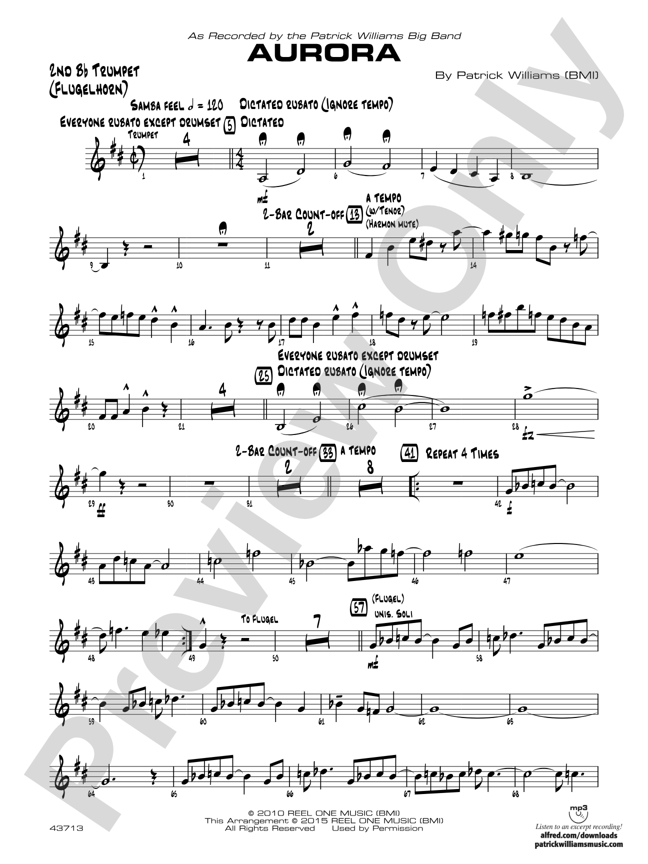 Aurora: 2nd B-flat Trumpet