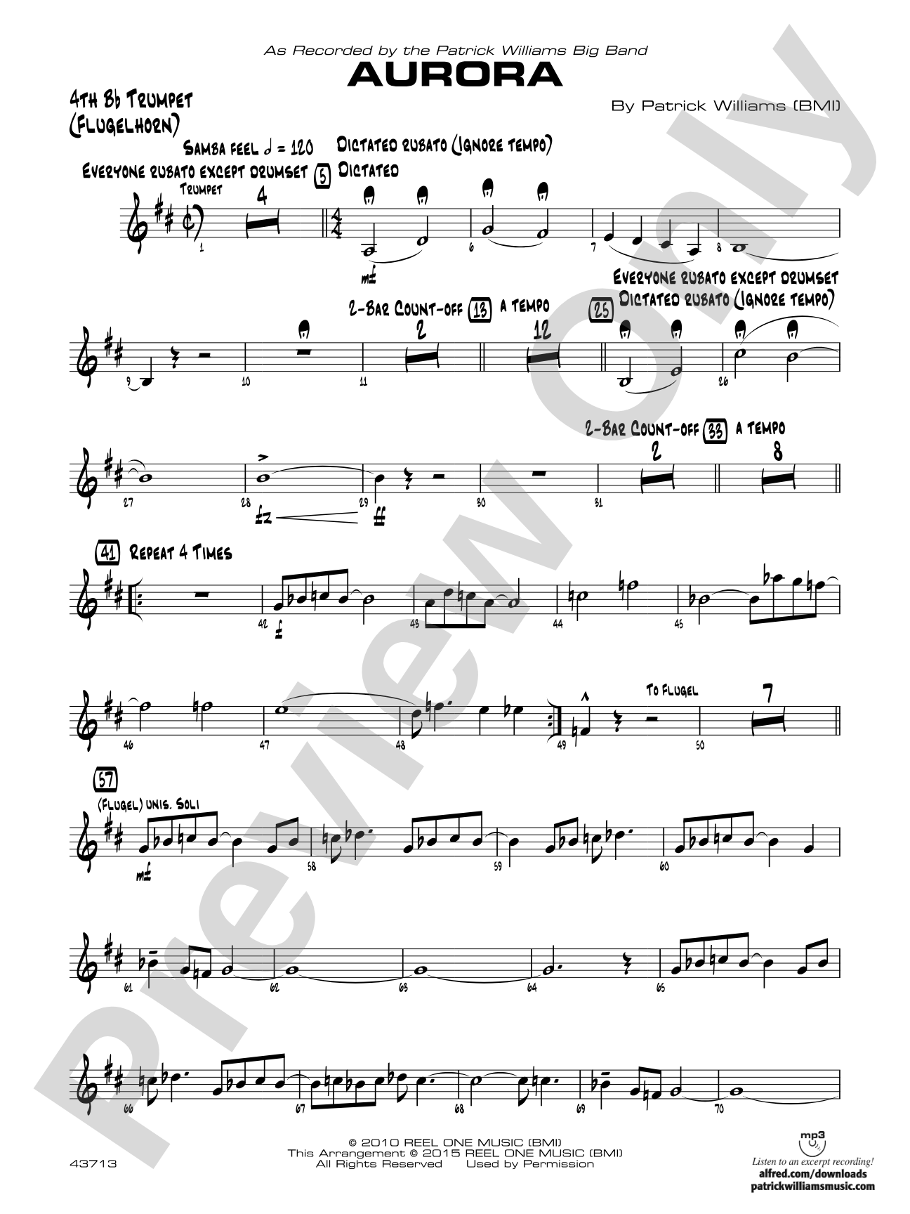 Aurora: 4th B-flat Trumpet