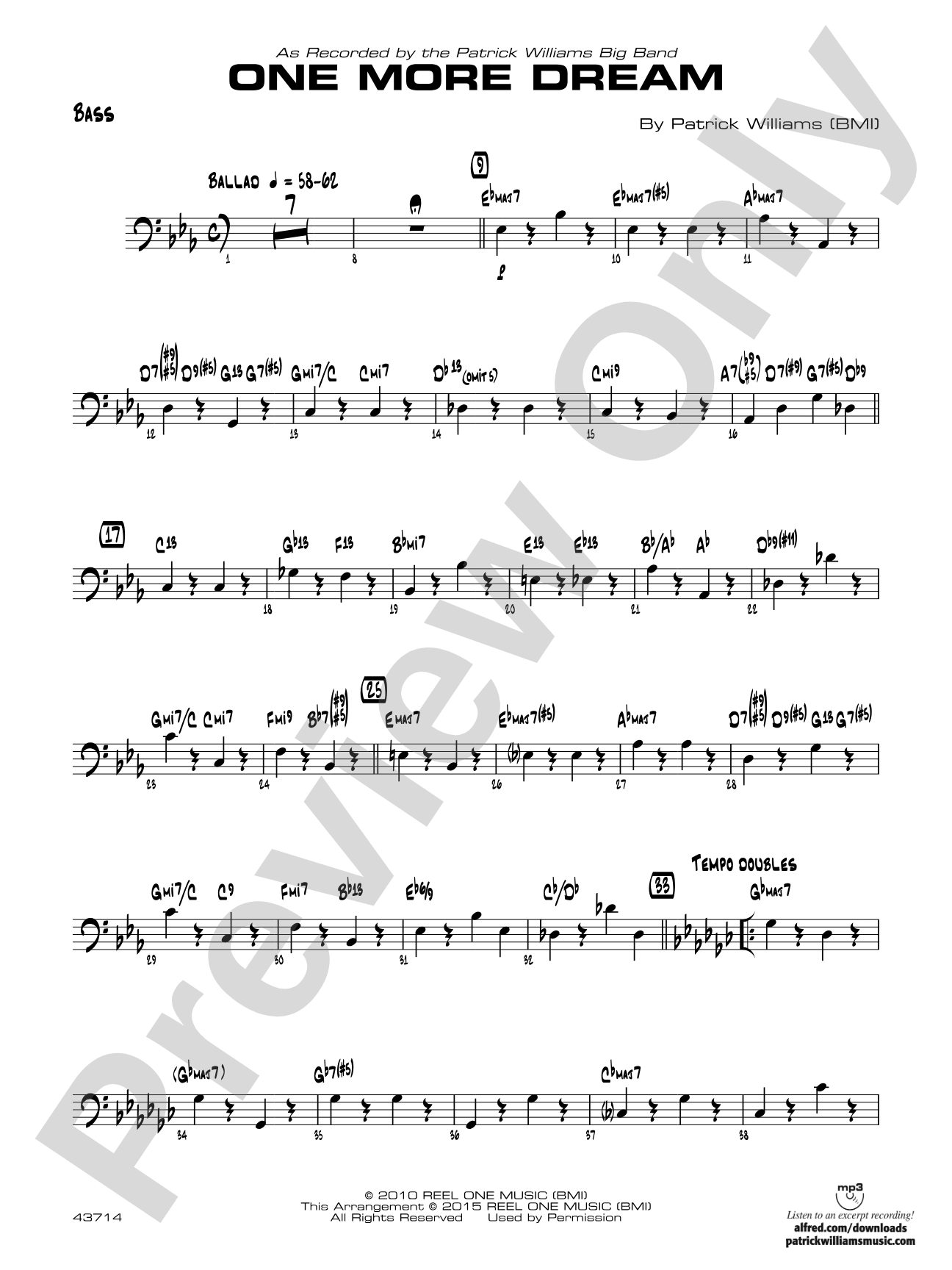 One More Dream: String Bass