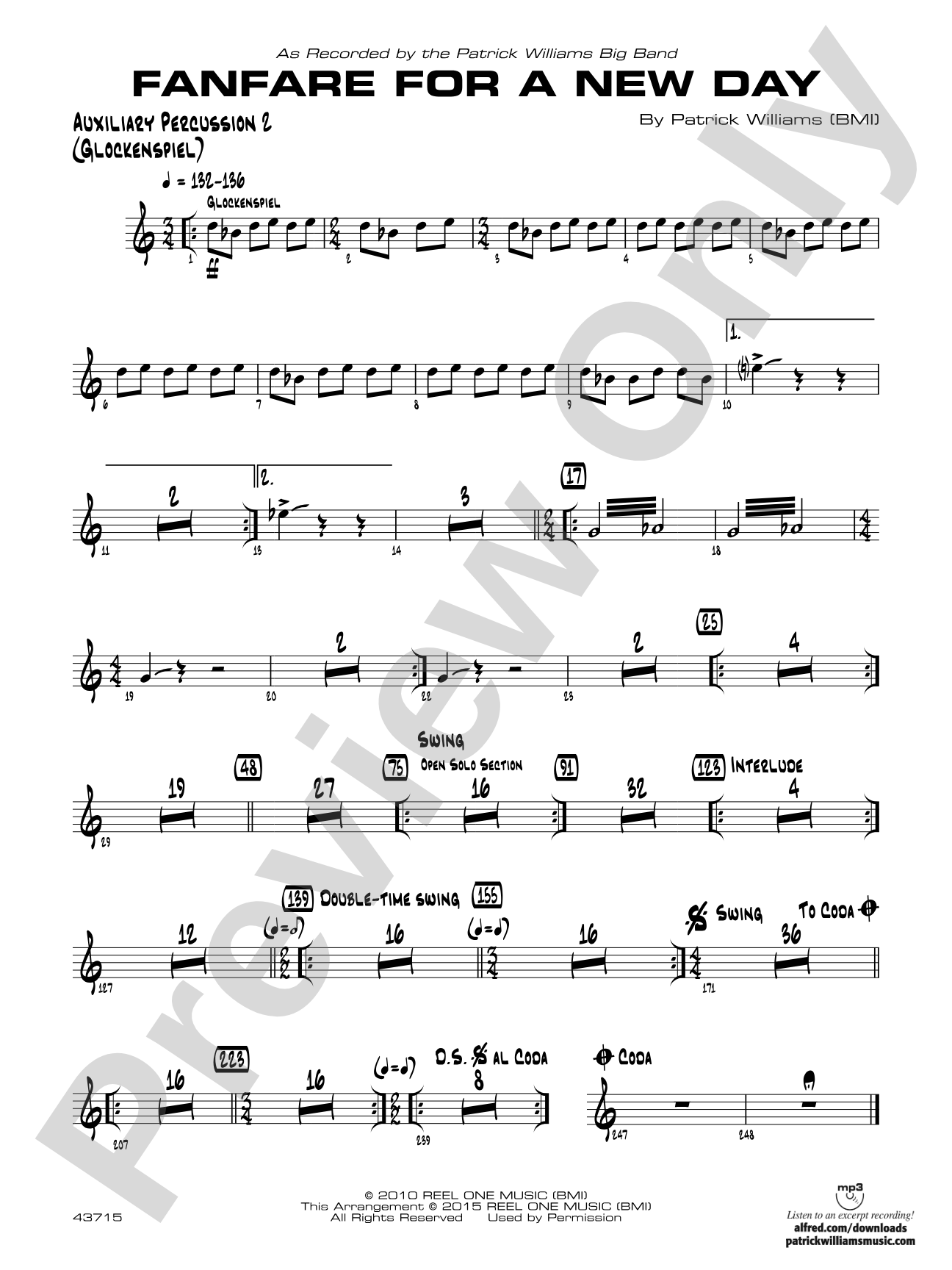 Fanfare for a New Day: Auxiliary Percussion 2