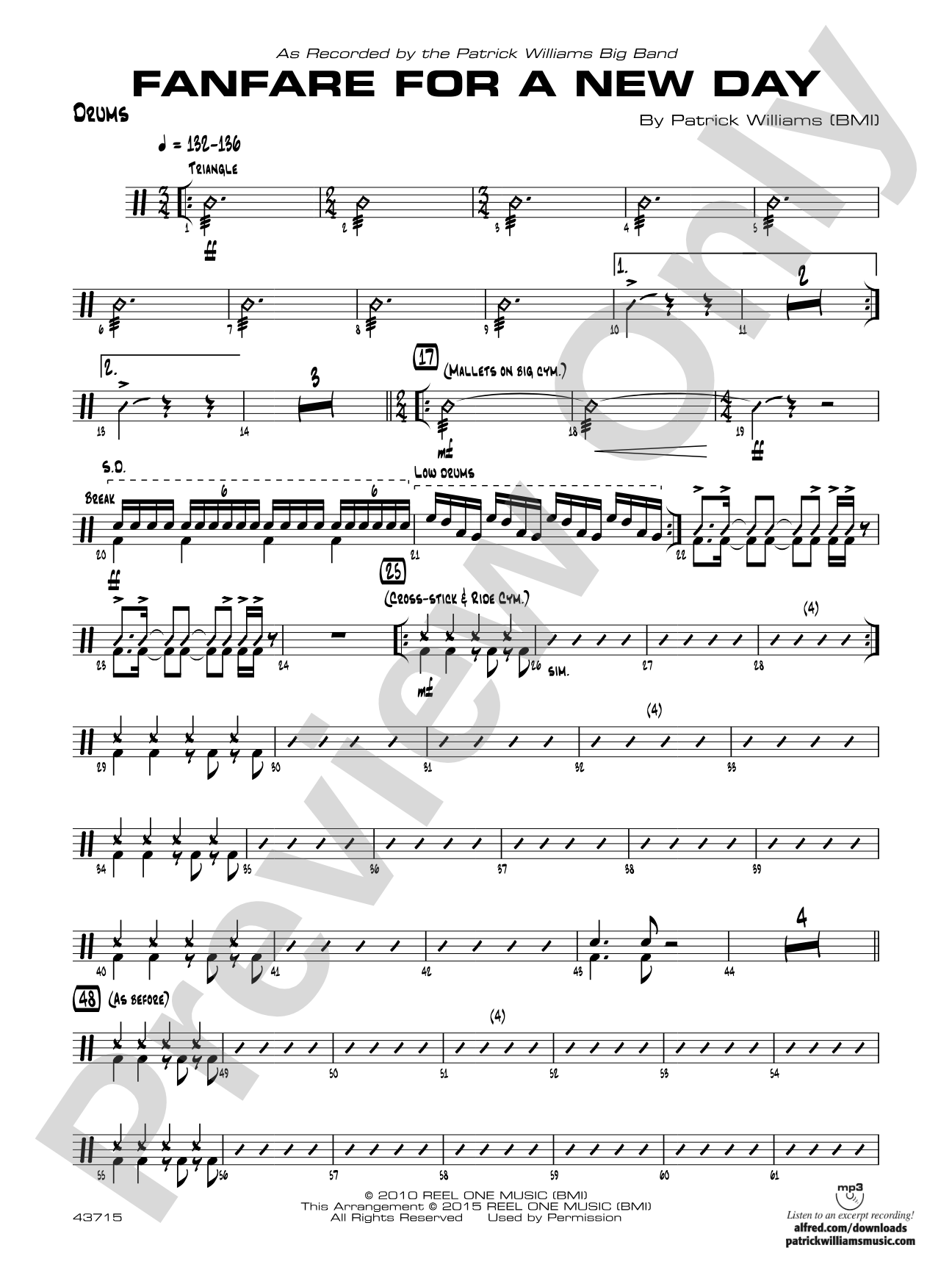 Fanfare for a New Day: Drums