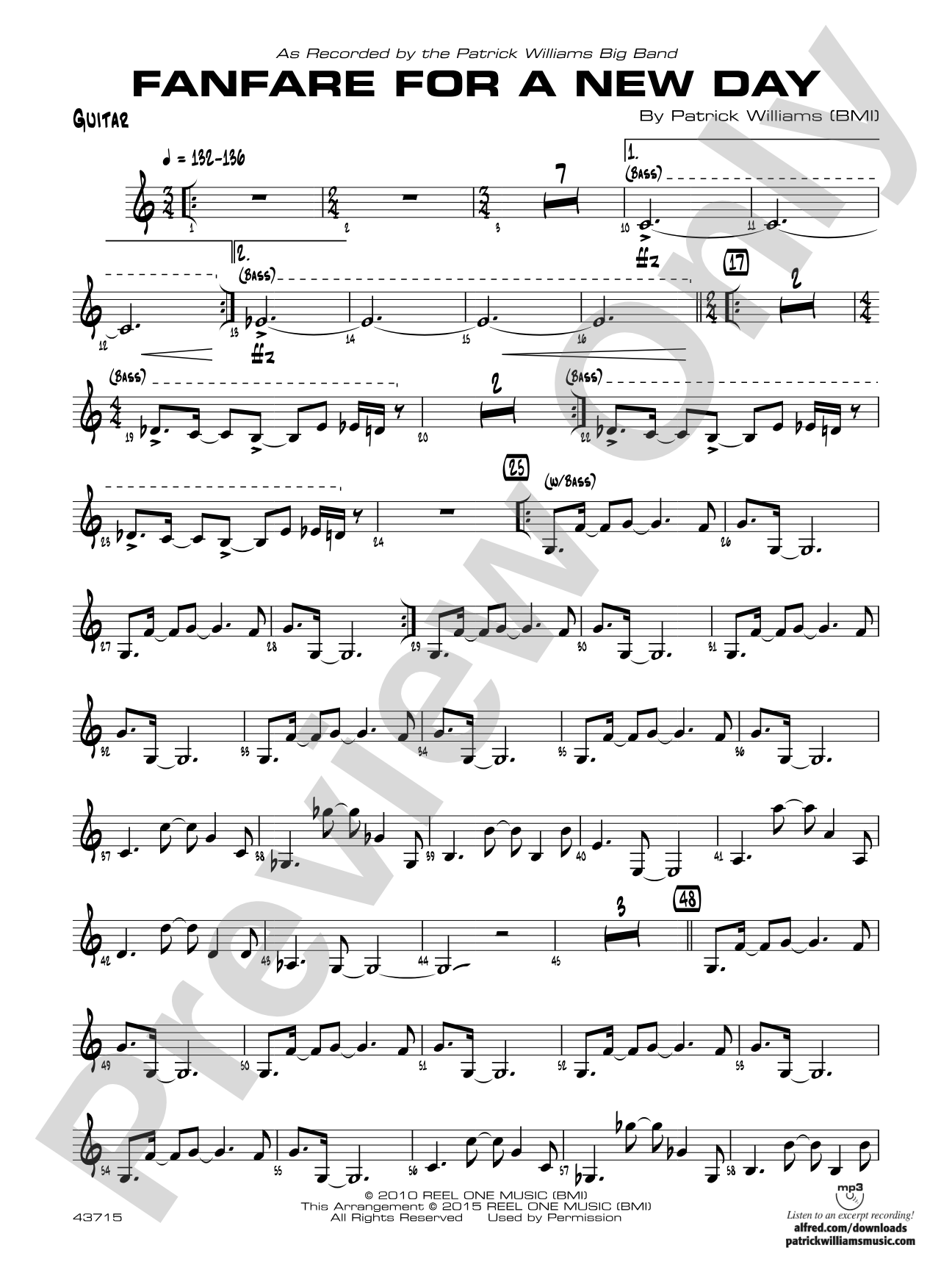 Fanfare for a New Day: Guitar