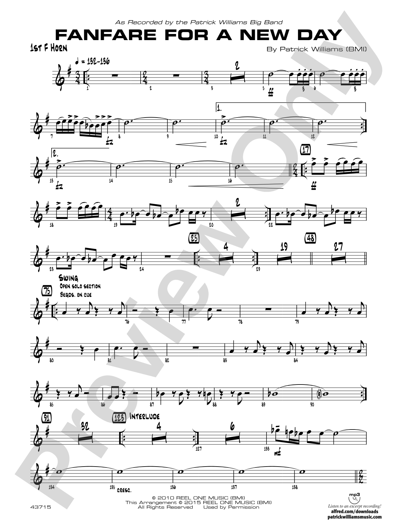 Fanfare for a New Day: 1st F Horn