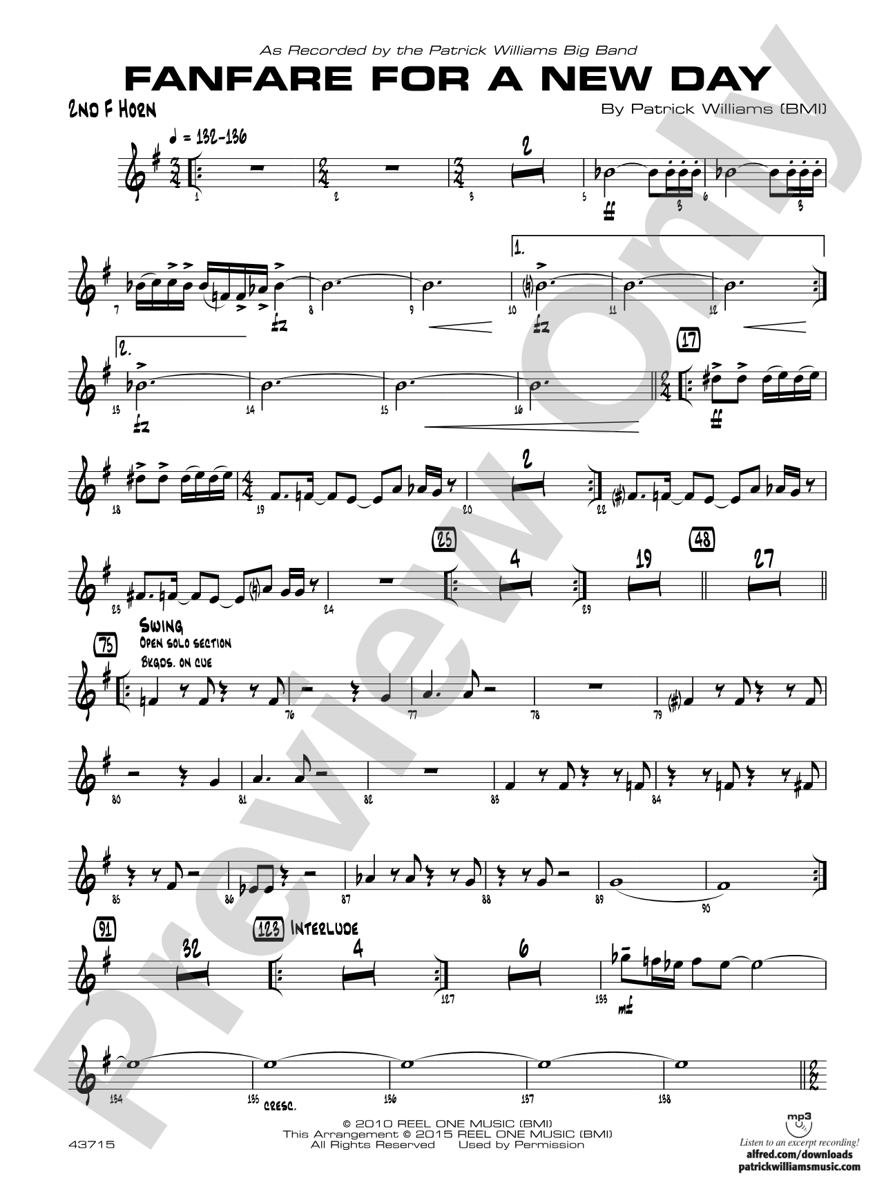 Fanfare for a New Day: 2nd F Horn