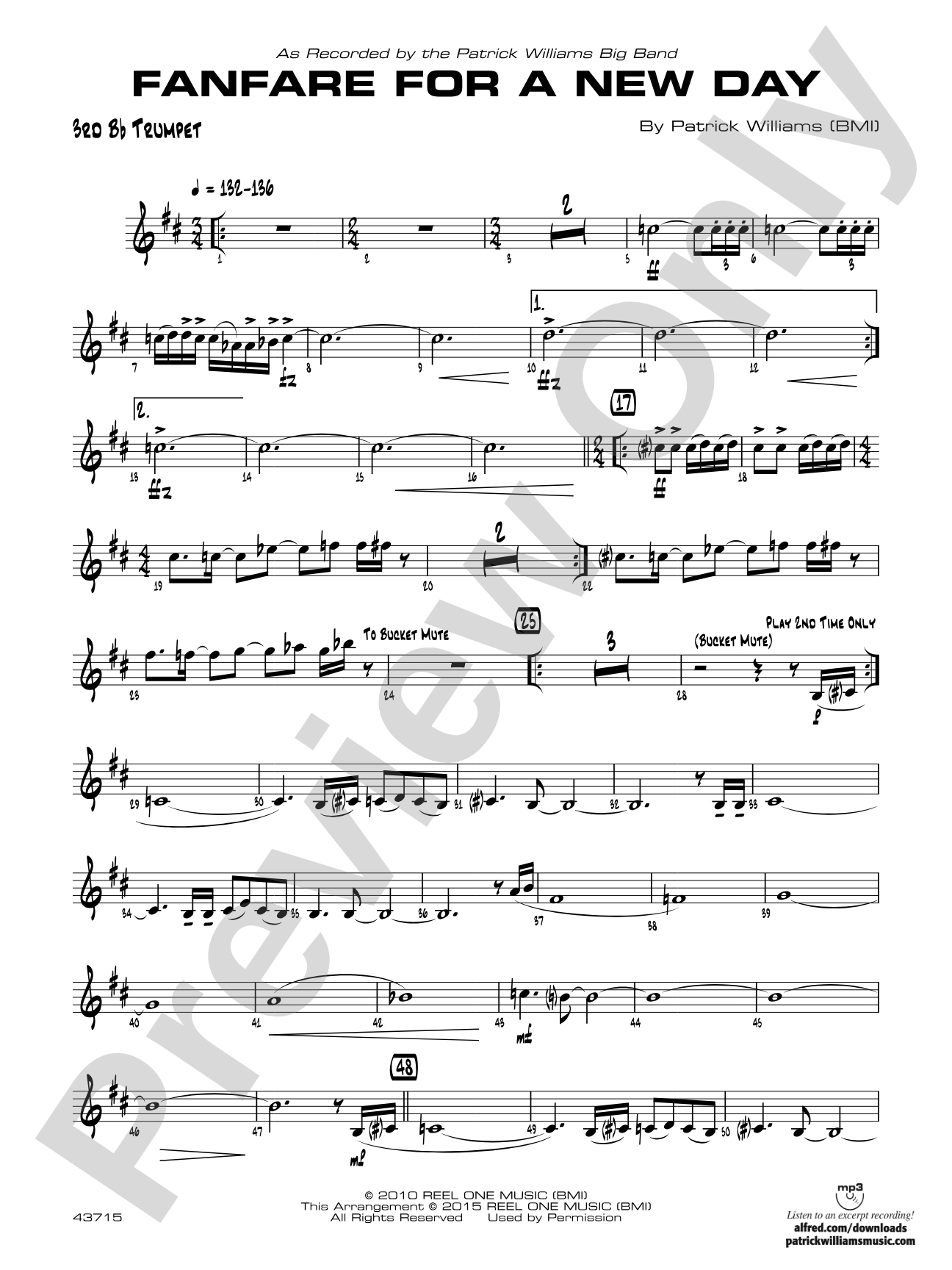 Fanfare for a New Day: 3rd B-flat Trumpet