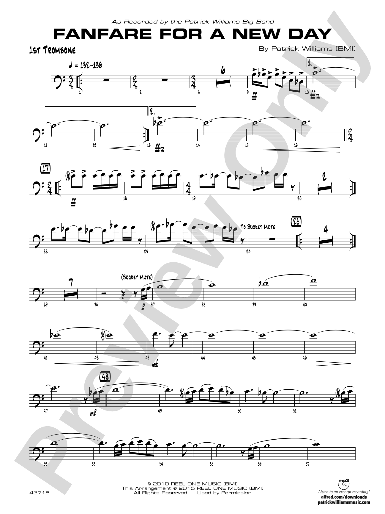 Fanfare for a New Day: 1st Trombone