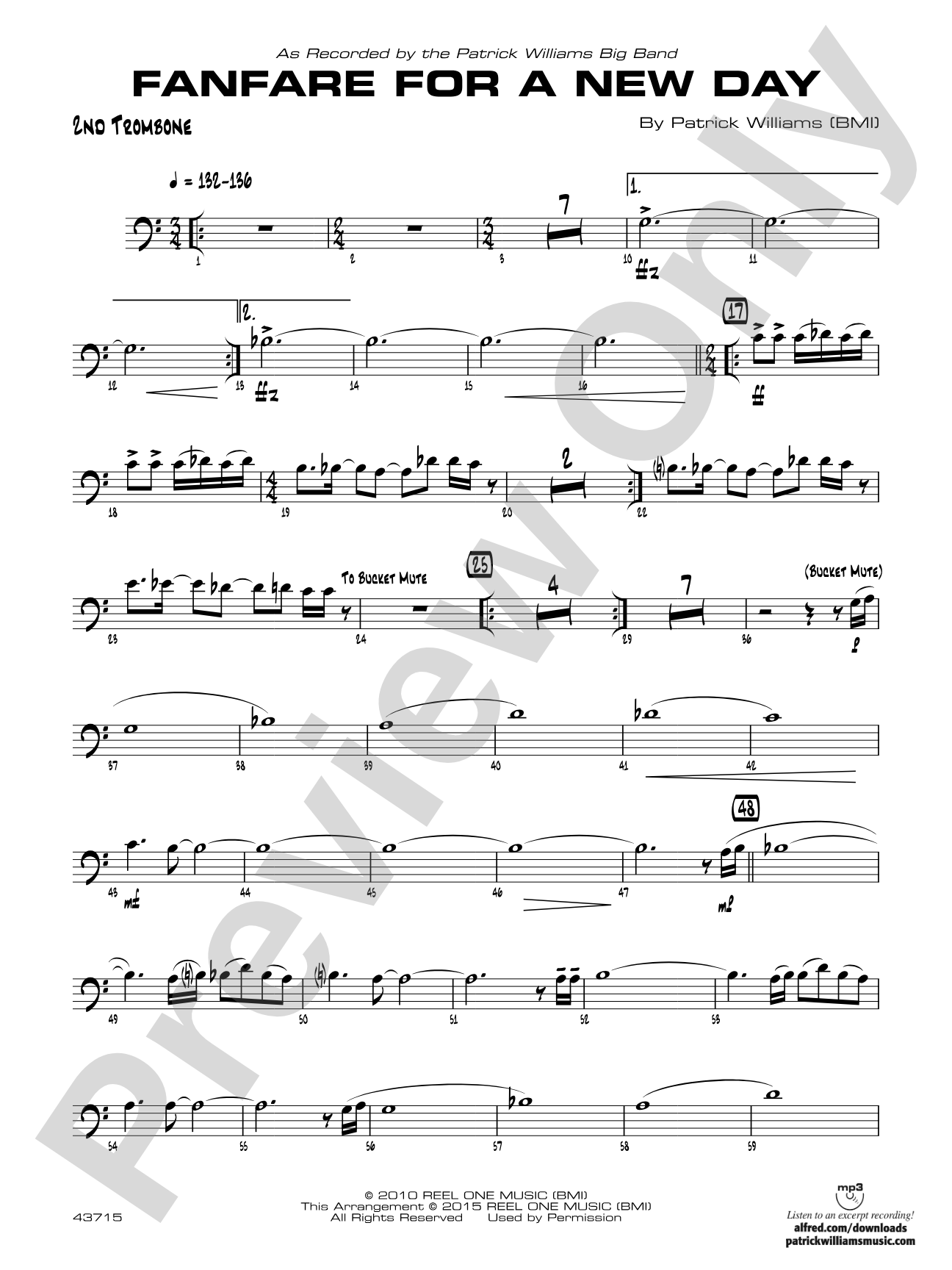 Fanfare for a New Day: 2nd Trombone
