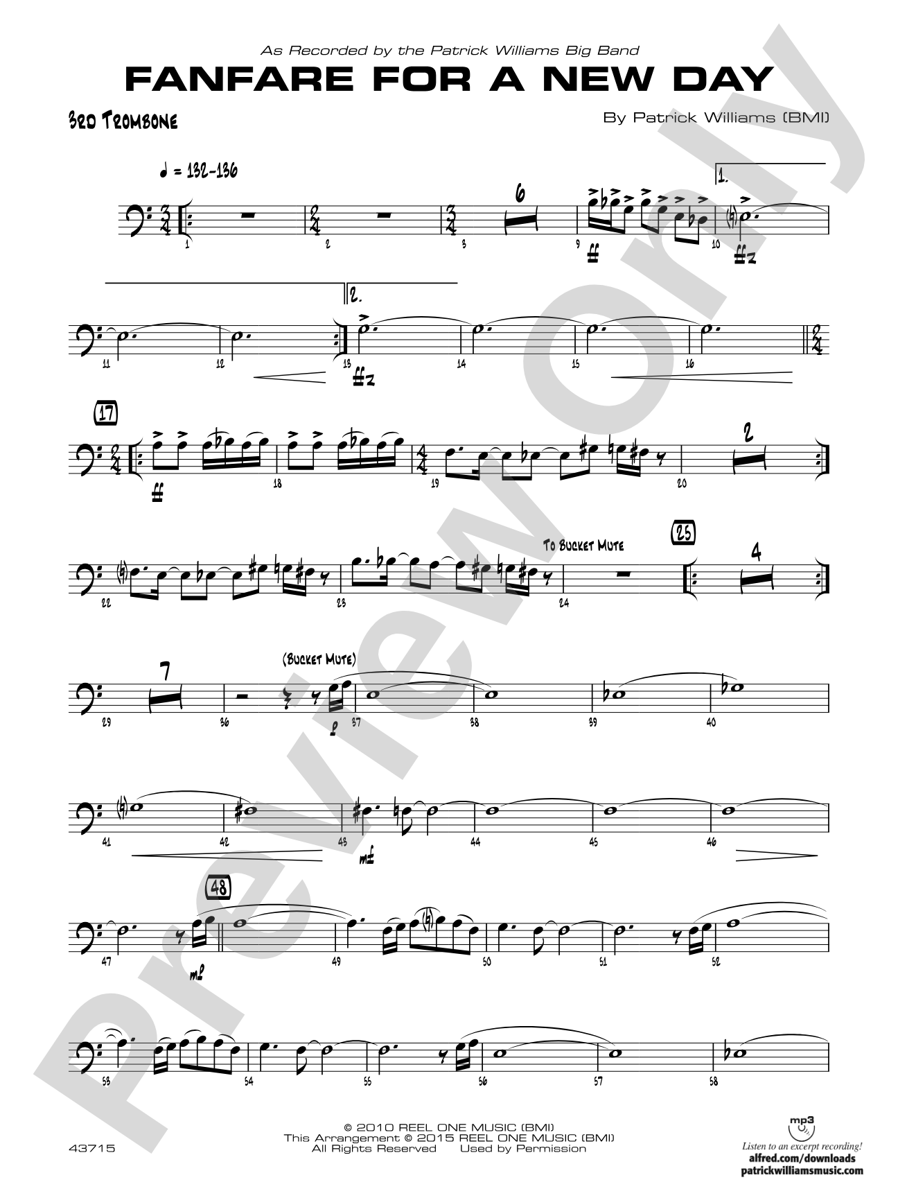 Fanfare for a New Day: 3rd Trombone