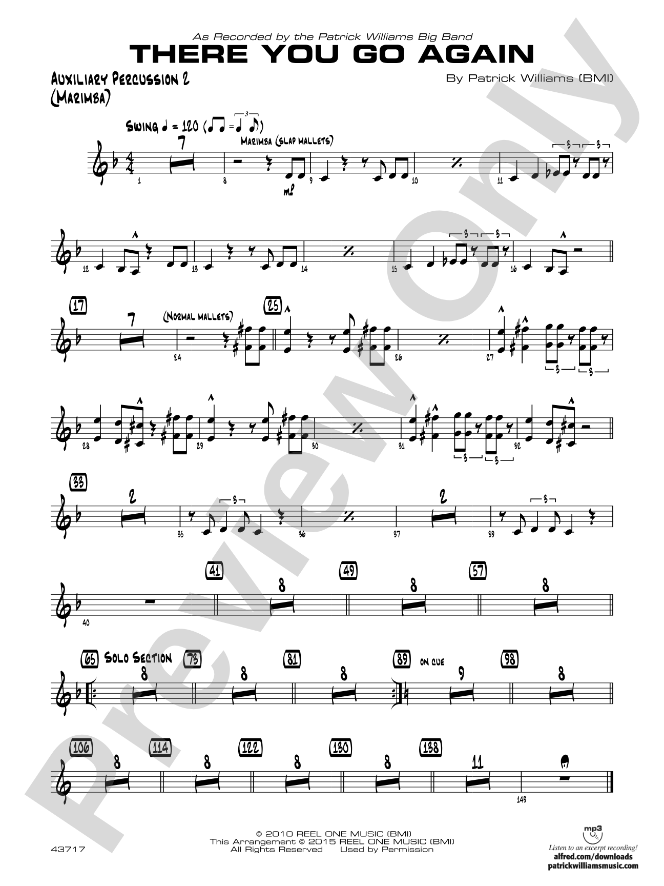 There You Go Again: Auxiliary Percussion 2