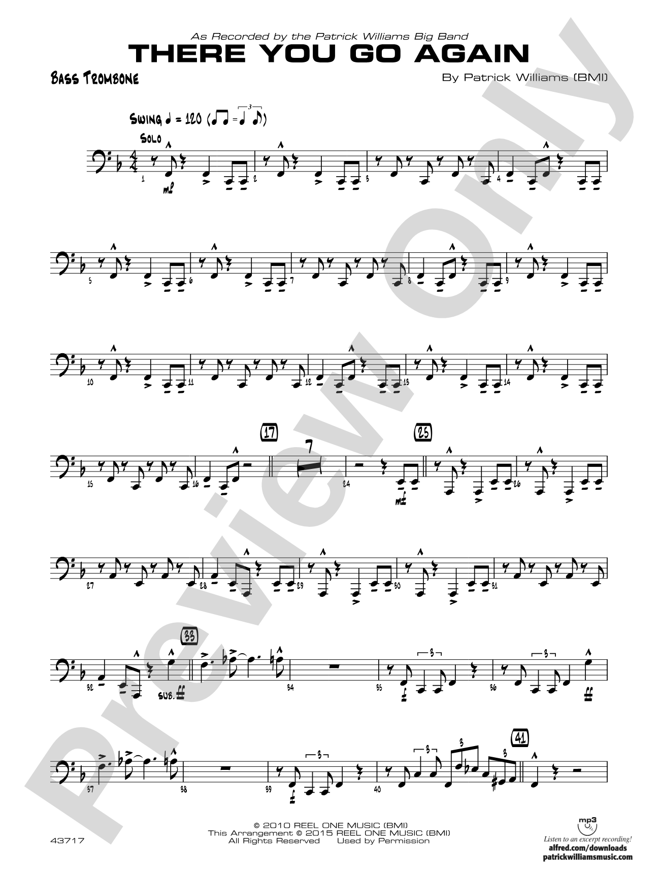 There You Go Again: Bass Trombone