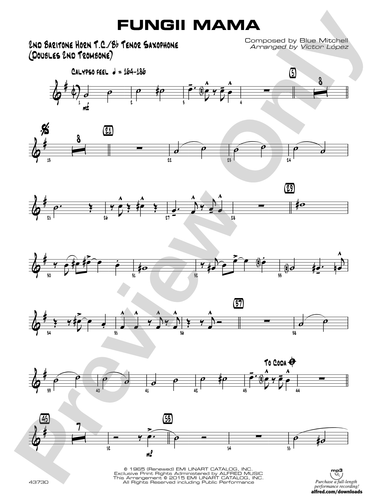 Fungii Mama: 2nd Baritone T.C.