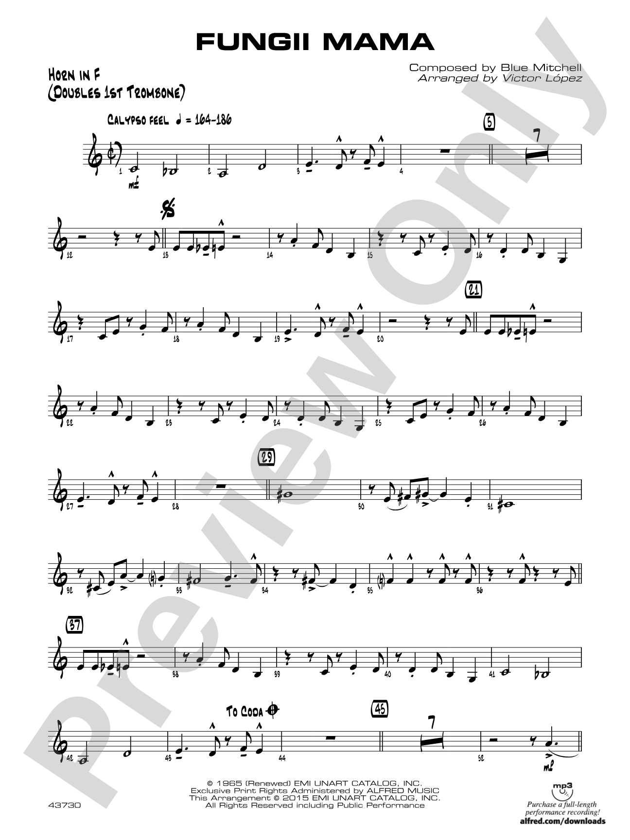 Fungii Mama: 1st F Horn