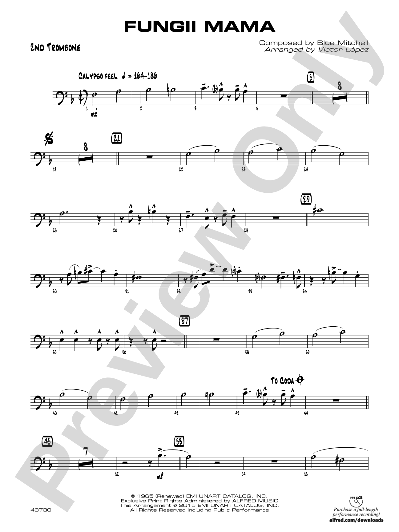 Fungii Mama: 2nd Trombone