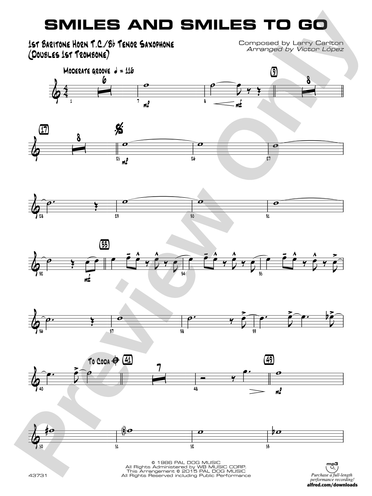 Smiles and Smiles to Go: Baritone T.C.