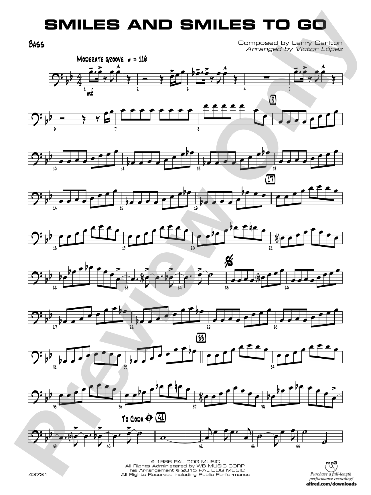 Smiles and Smiles to Go: String Bass