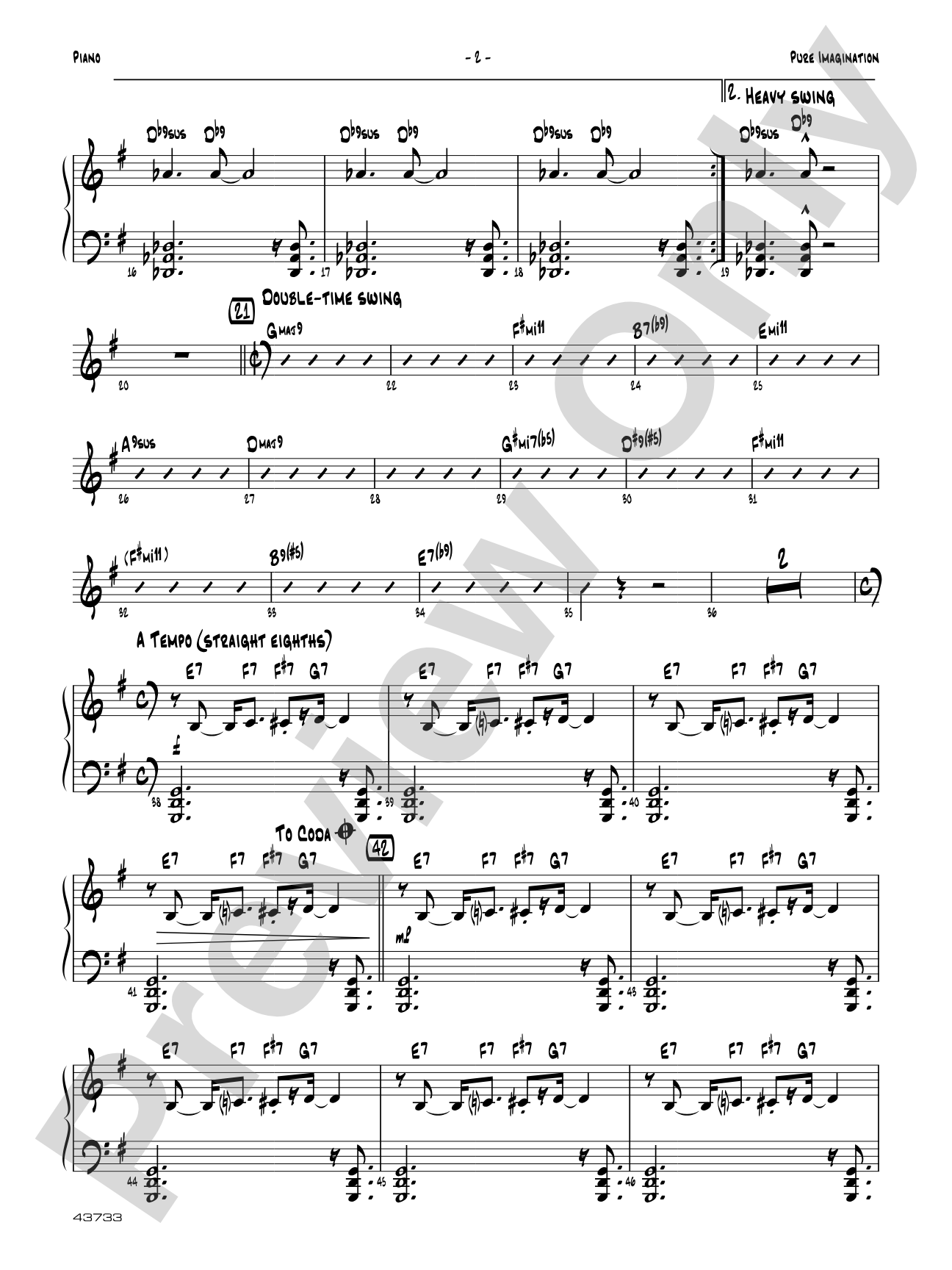 Pure Imagination: Piano Accompaniment