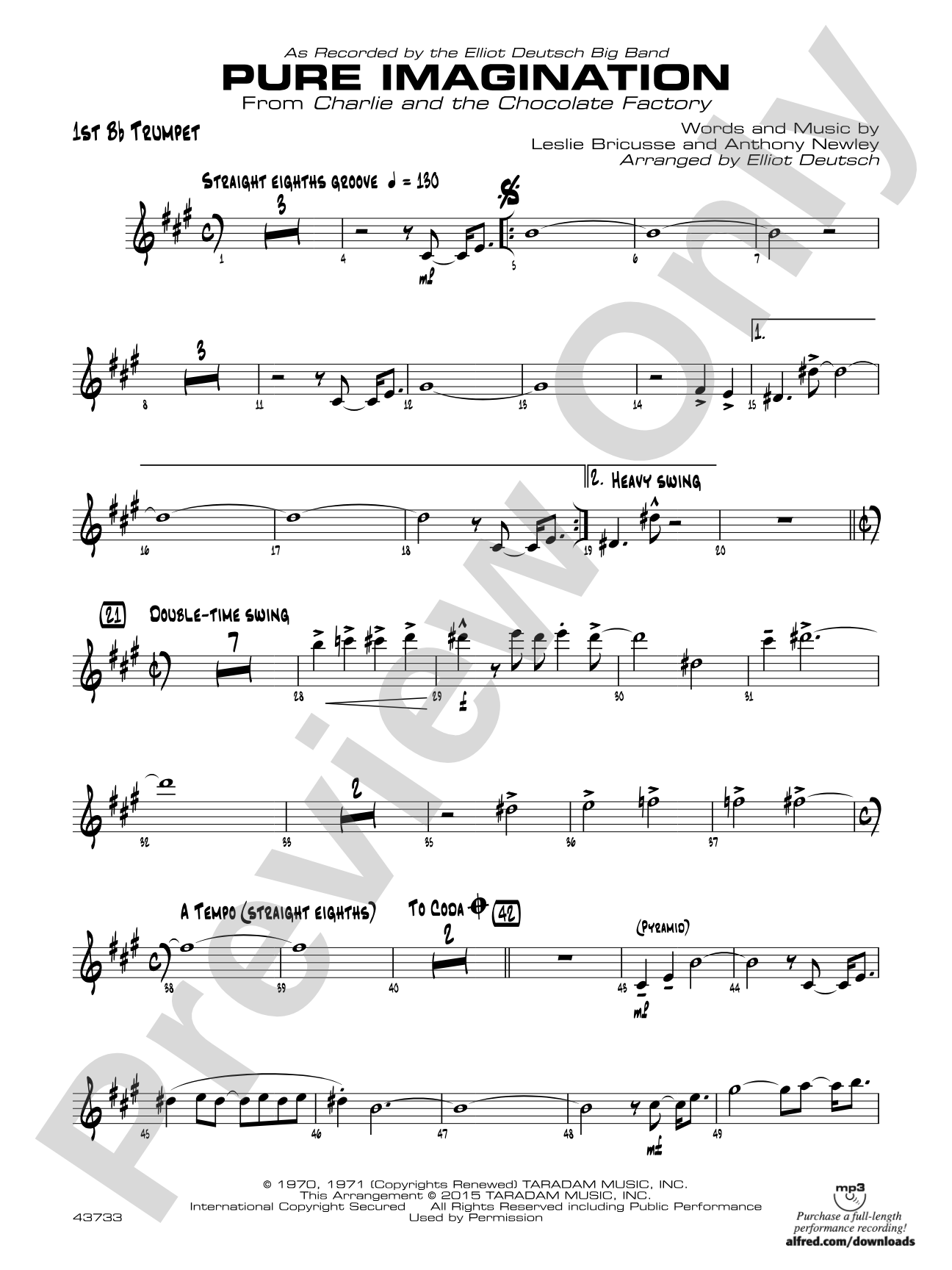 Pure Imagination: 1st B-flat Trumpet