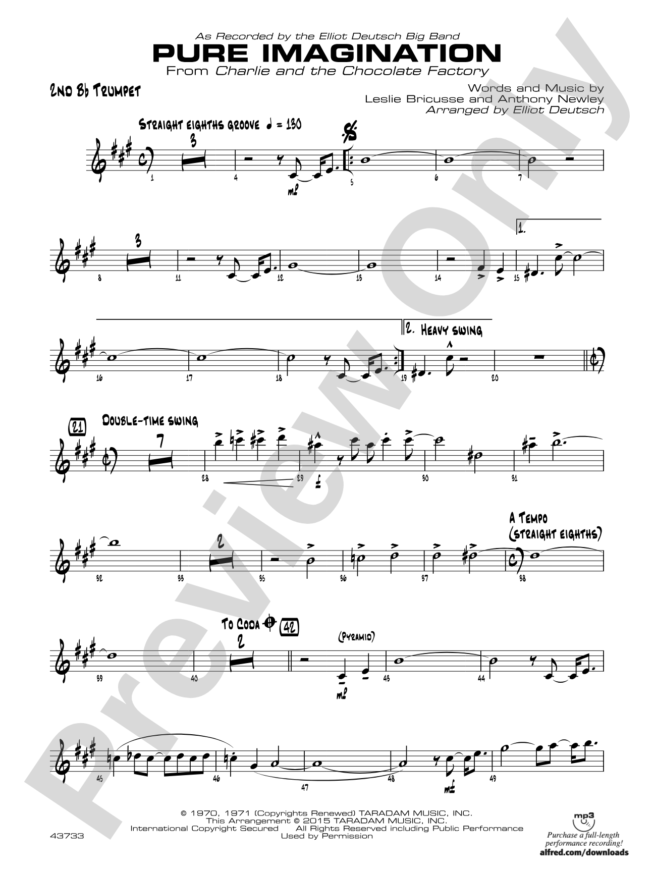 Pure Imagination: 2nd B-flat Trumpet