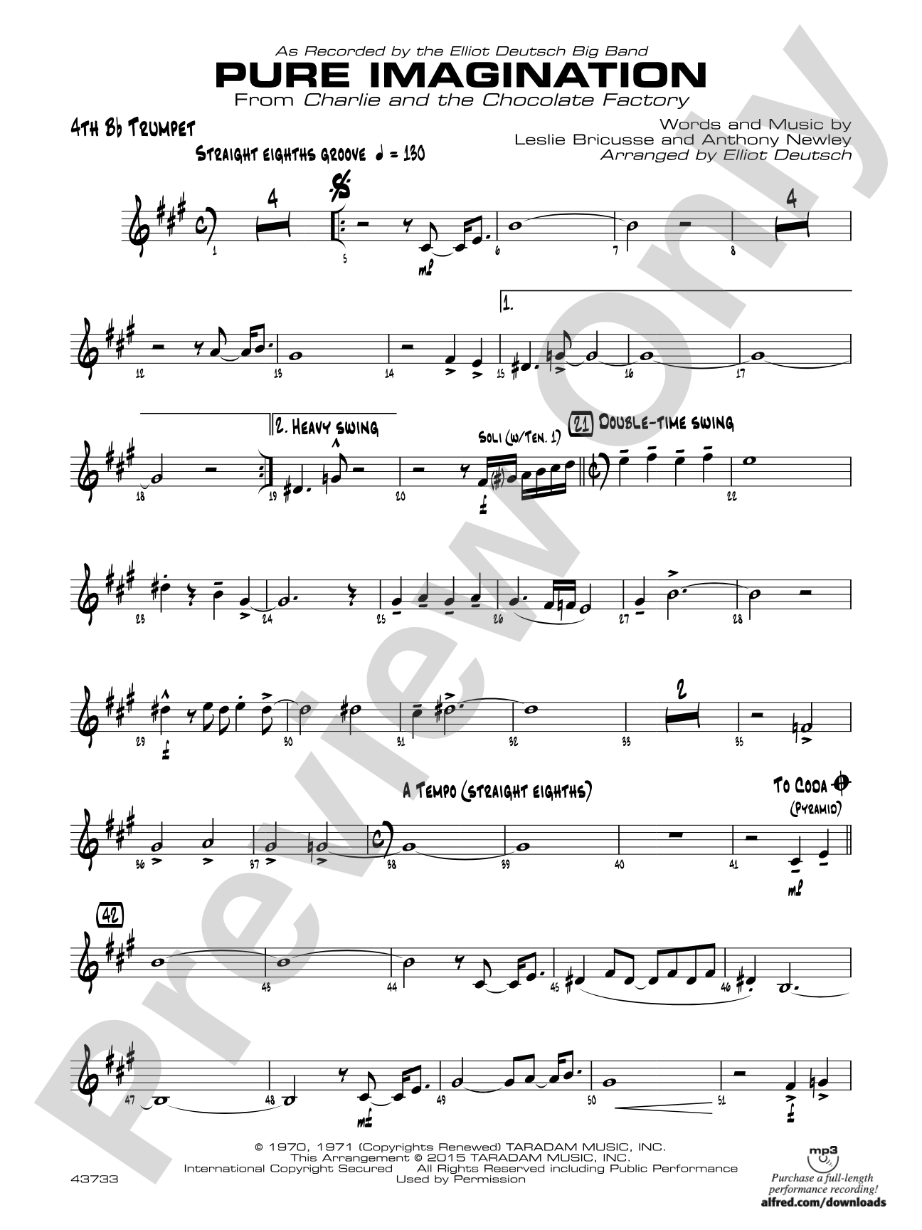 Pure Imagination: 4th B-flat Trumpet