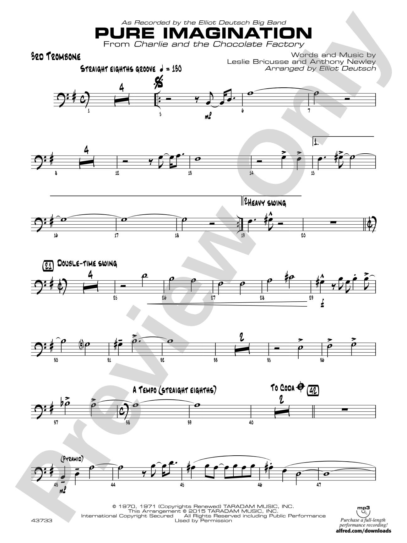 Pure Imagination: 3rd Trombone