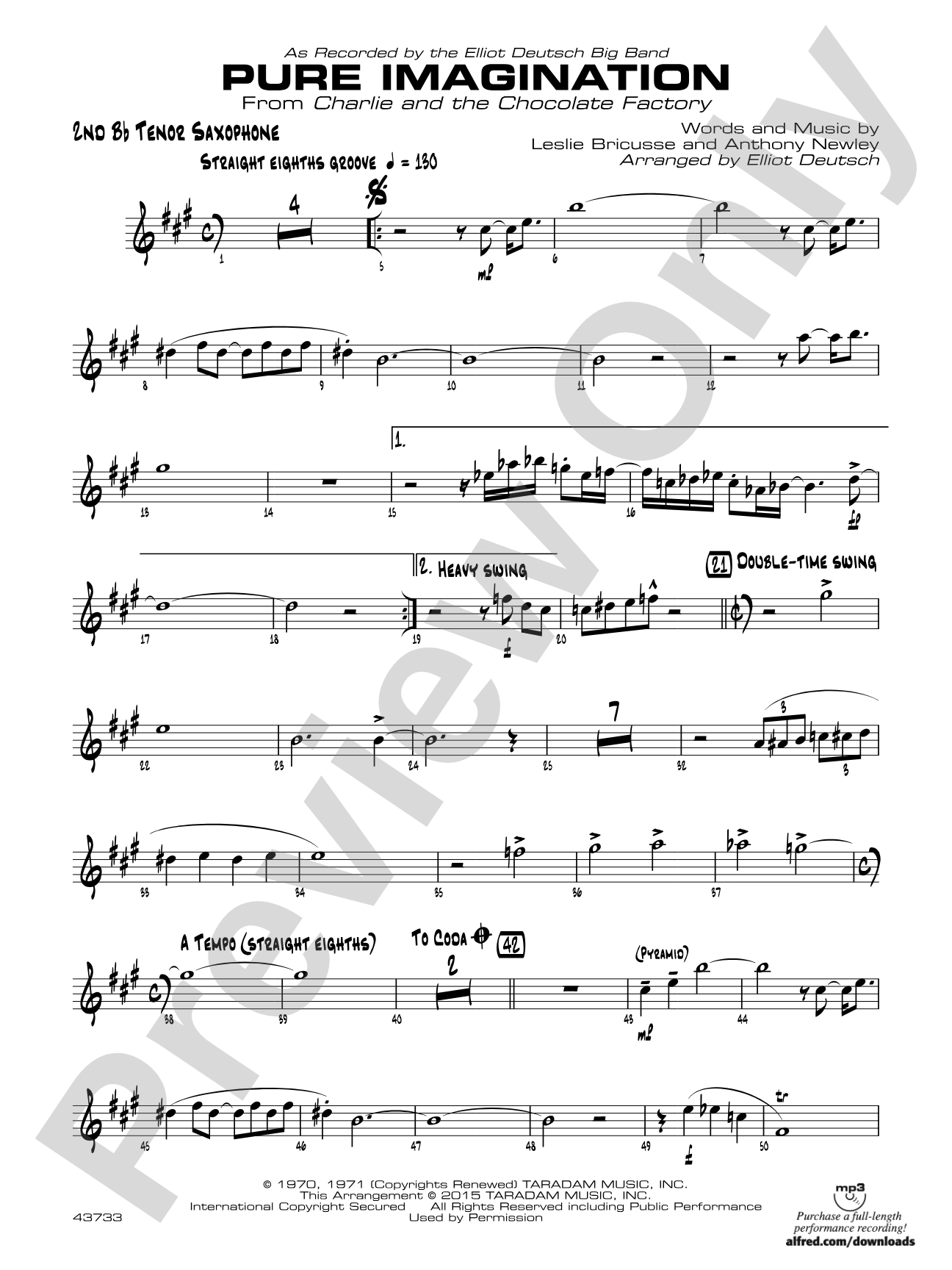 Pure Imagination: 2nd B-flat Tenor Saxophone