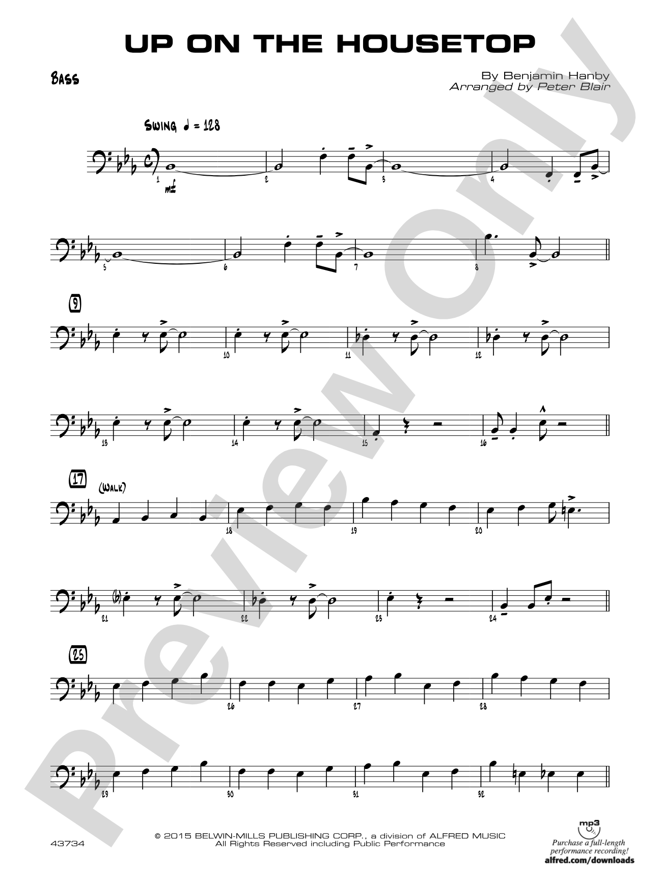 Up on the Housetop: String Bass