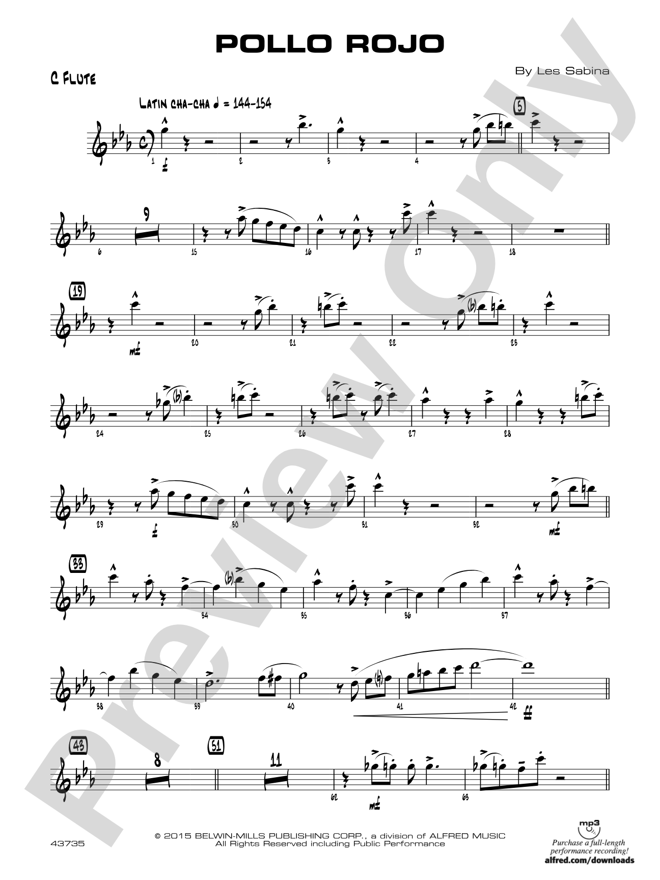 Pollo Rojo: Flute