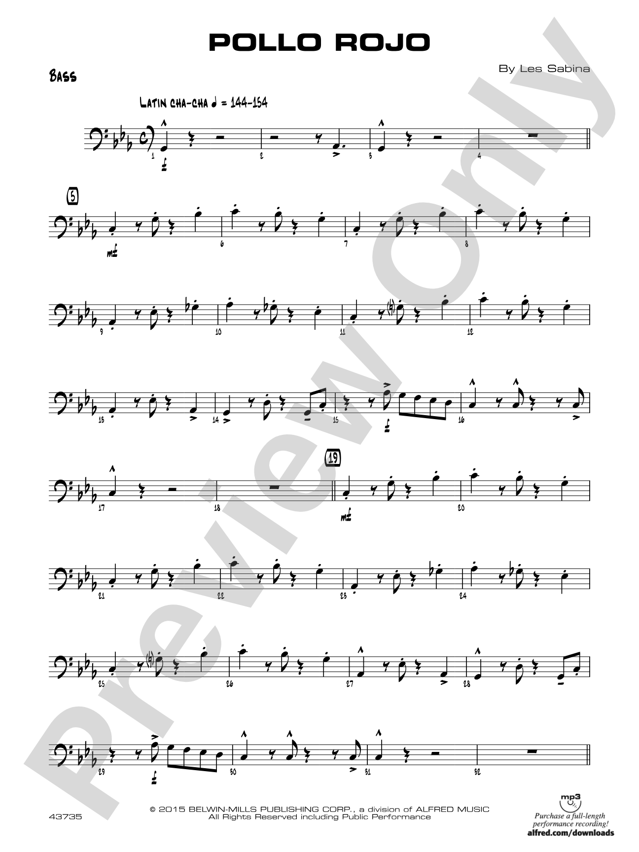Pollo Rojo: String Bass