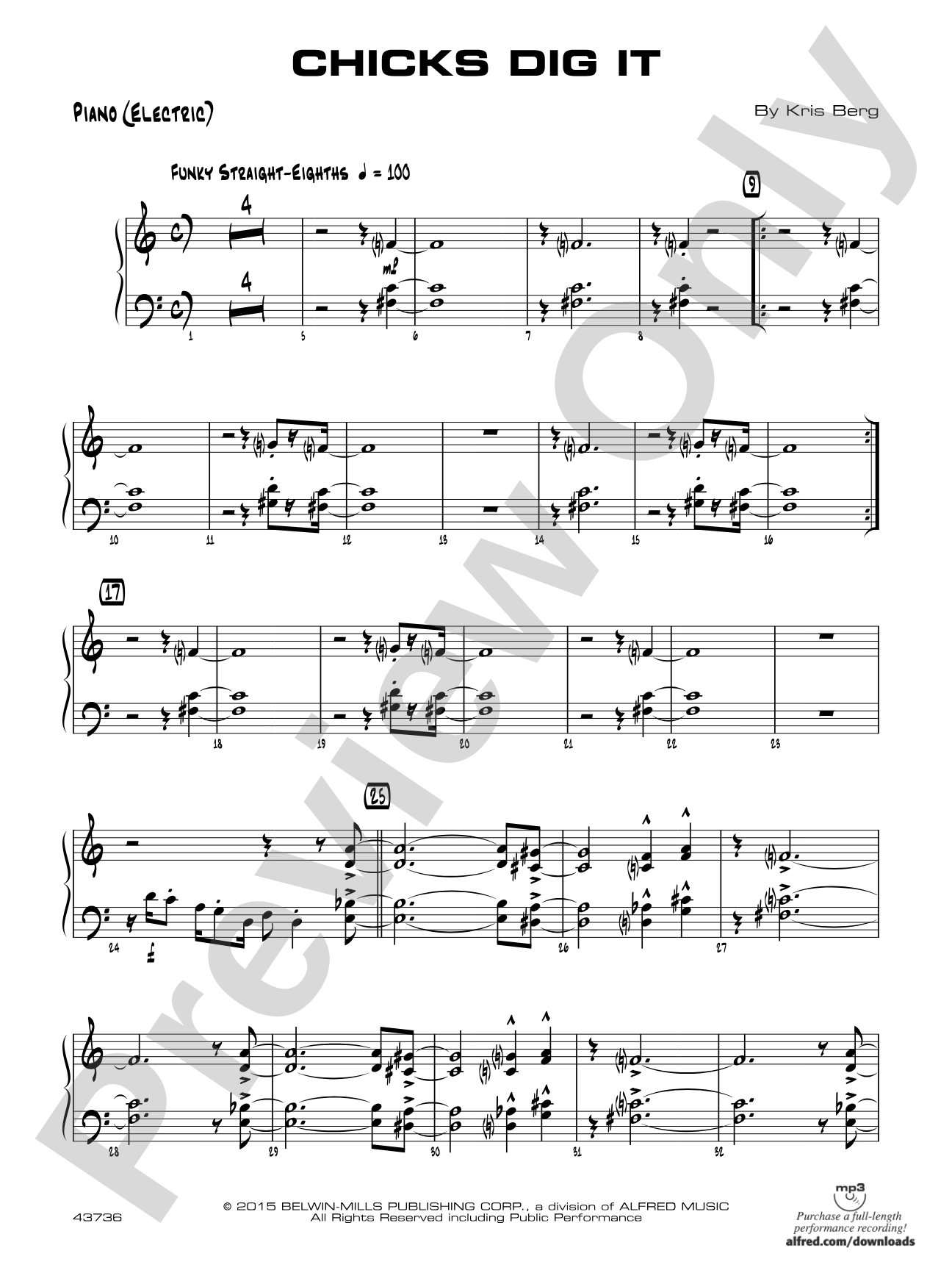 Chicks Dig It: Piano Accompaniment