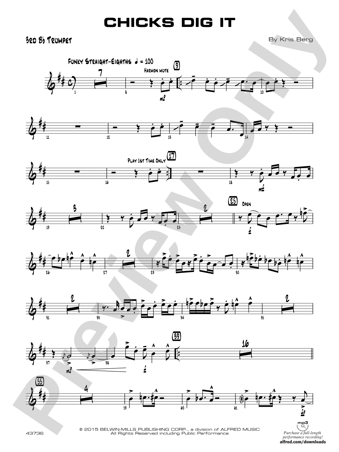 Chicks Dig It: 3rd B-flat Trumpet