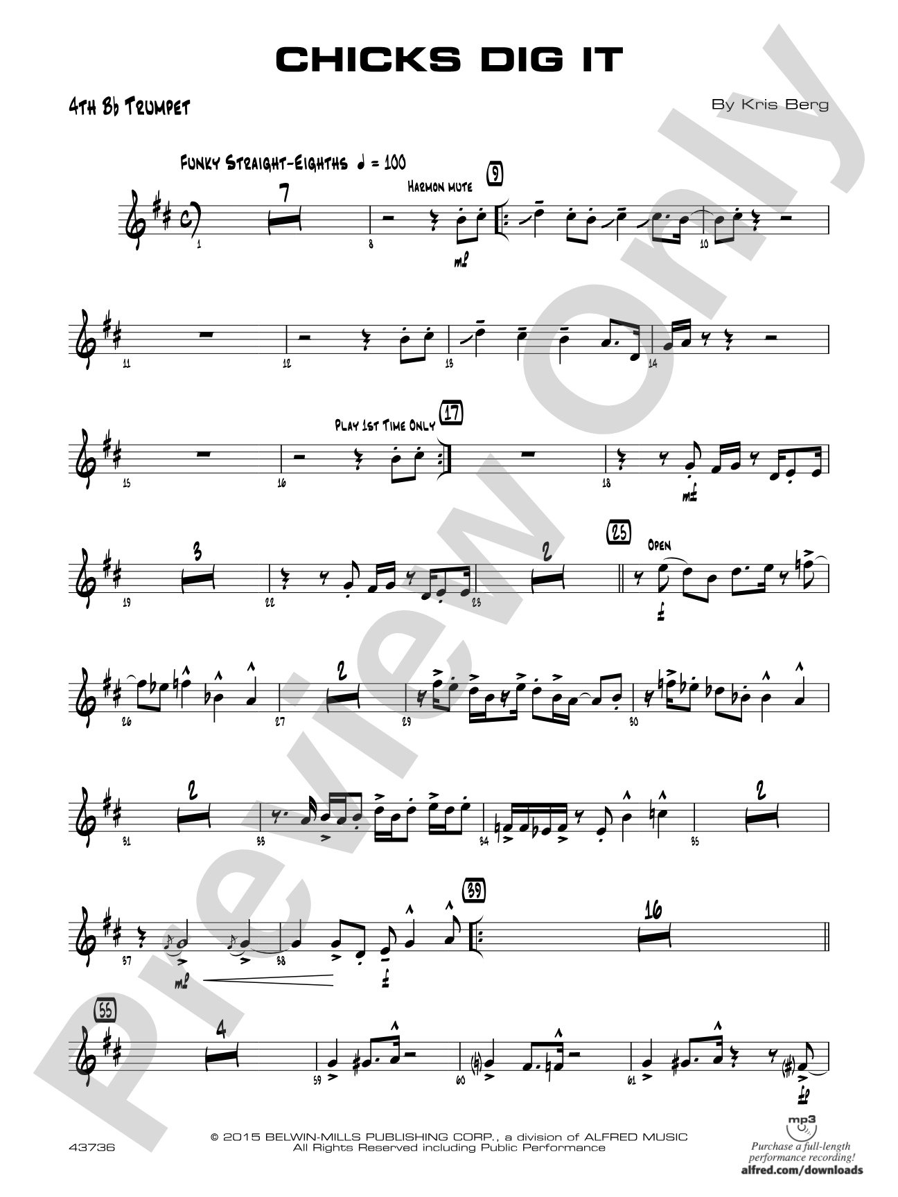 Chicks Dig It: 4th B-flat Trumpet